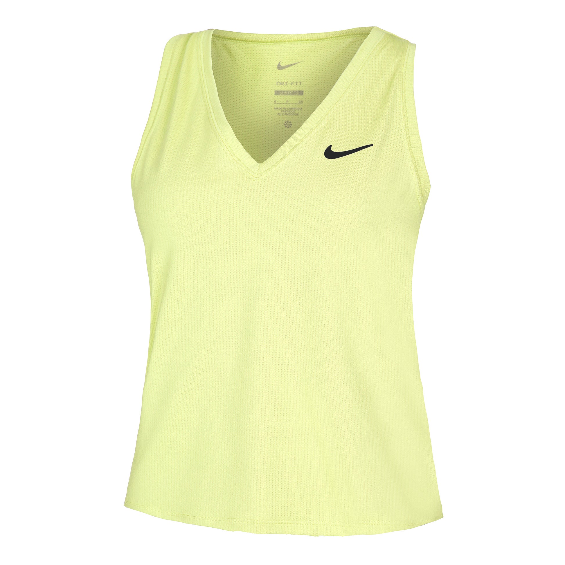 Nike Dri-Fit Victory Court Camiseta de tirantes Mujeres - verde claro,
