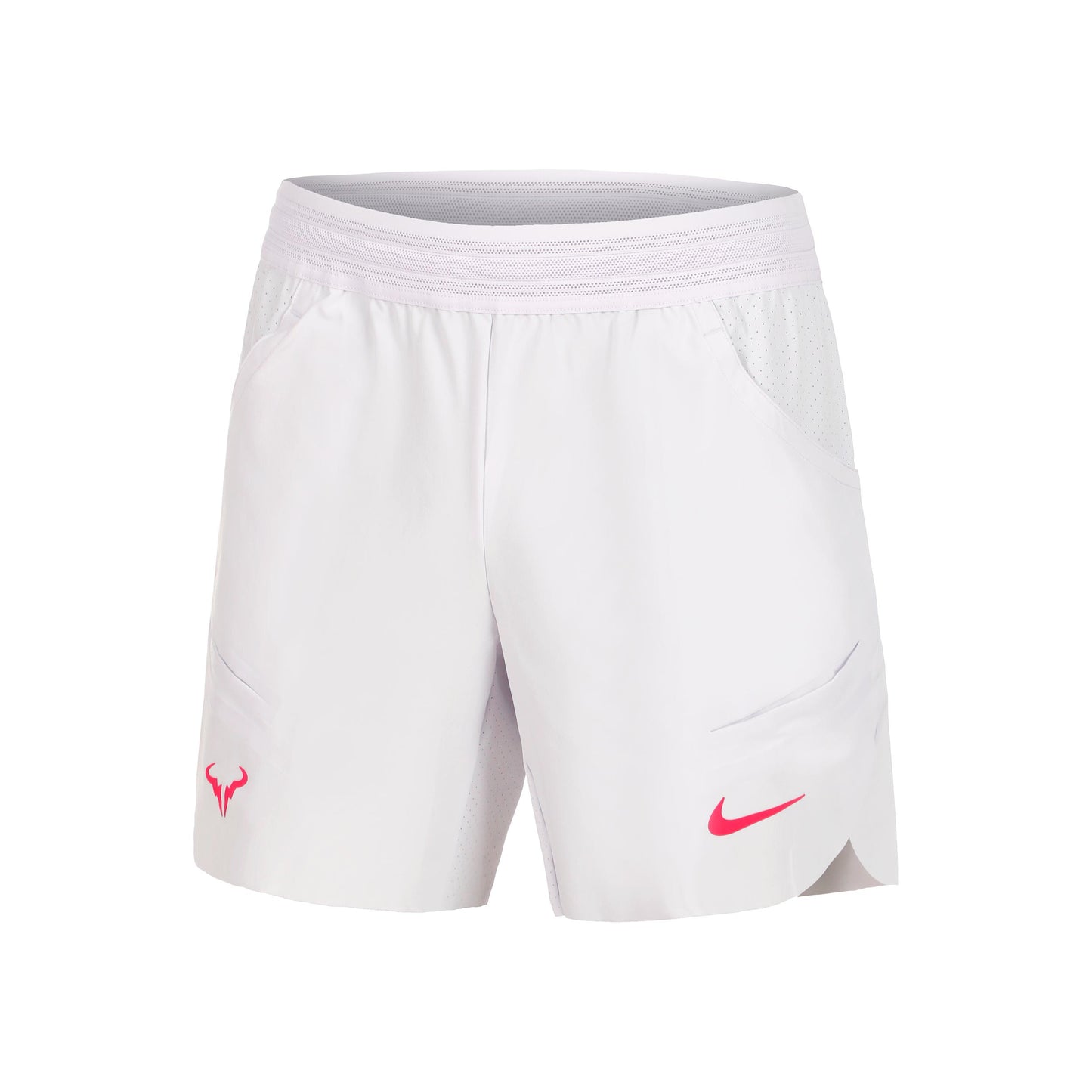 Nike Dri-Fit RAFA MNK 7in Shorts Hombres - blanco, rosa