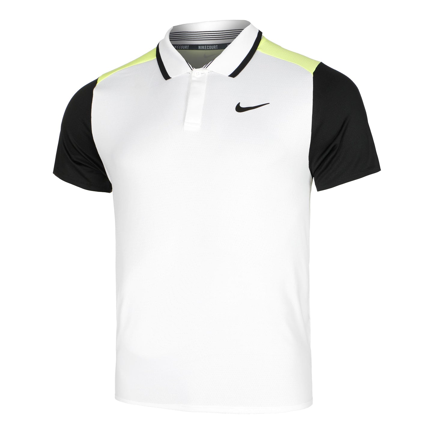 Nike Court Dri-Fit Advantage Polo Hombres - blanco, negro