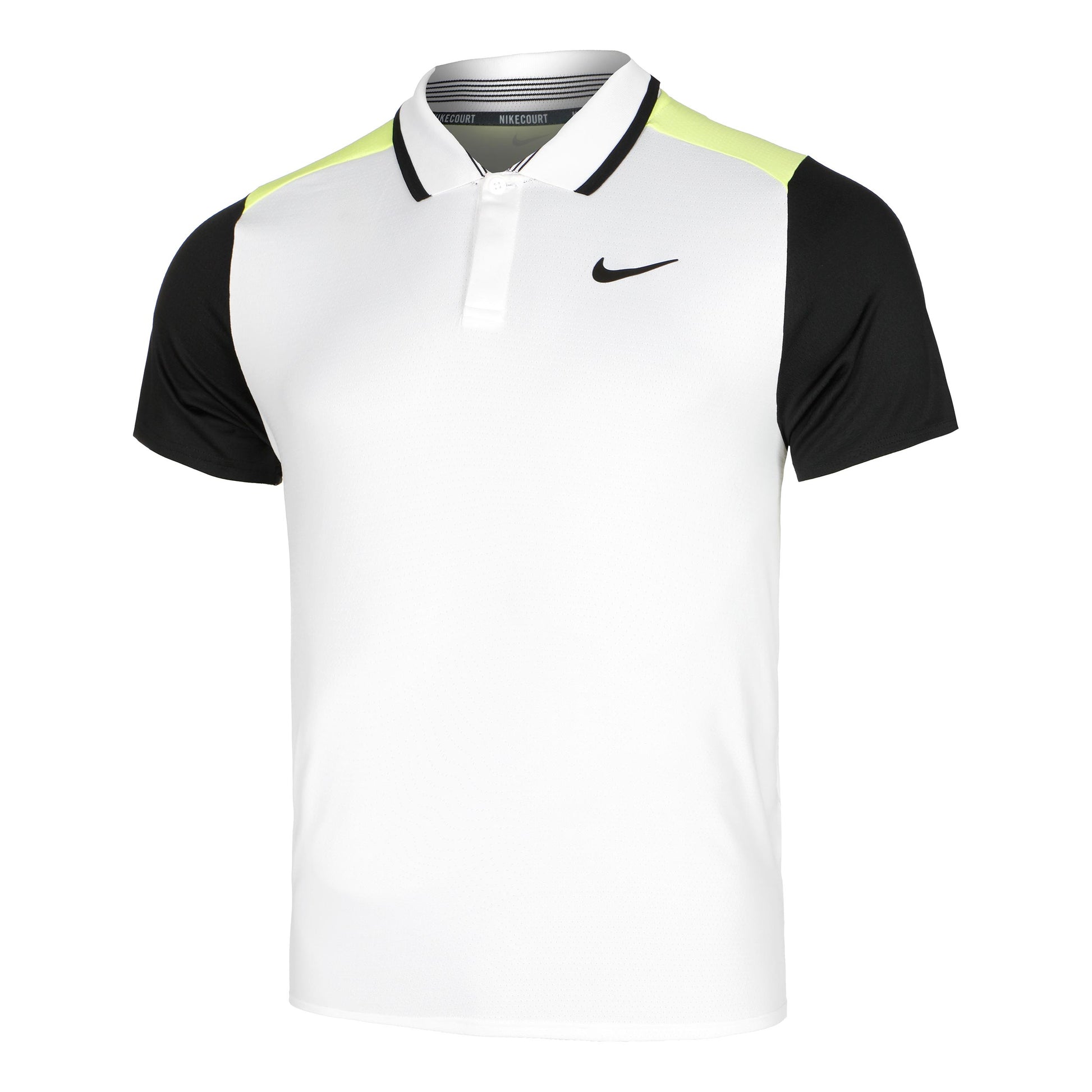 Nike Court Dri-Fit Advantage Polo Hombres - blanco, negro