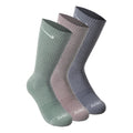 Everyday Plus Cushioned Calcetines de deporte Pack de 3 Unisex - oliva, gris