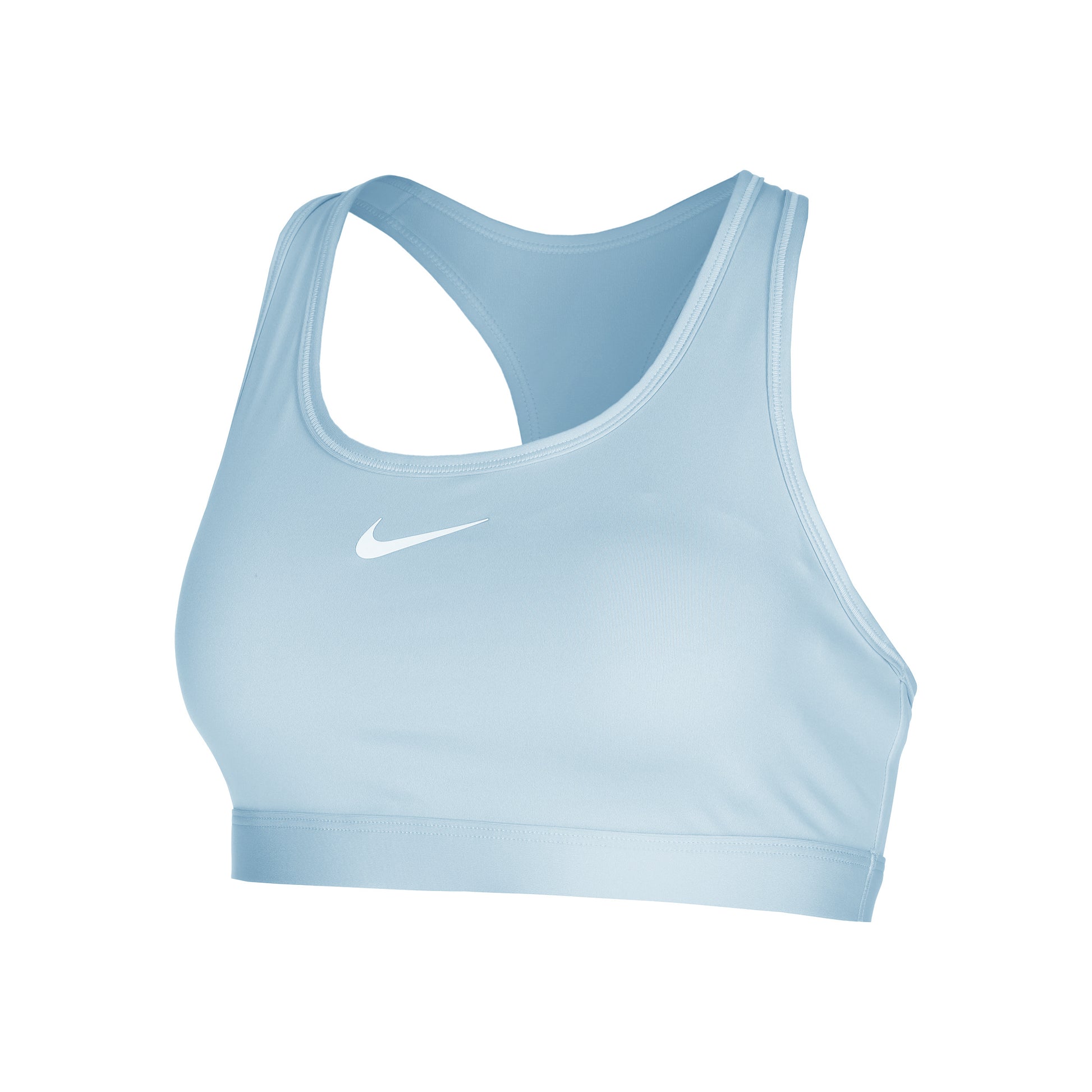 Nike Swoosh Medium Sujetador deportivo Mujeres - azul claro,