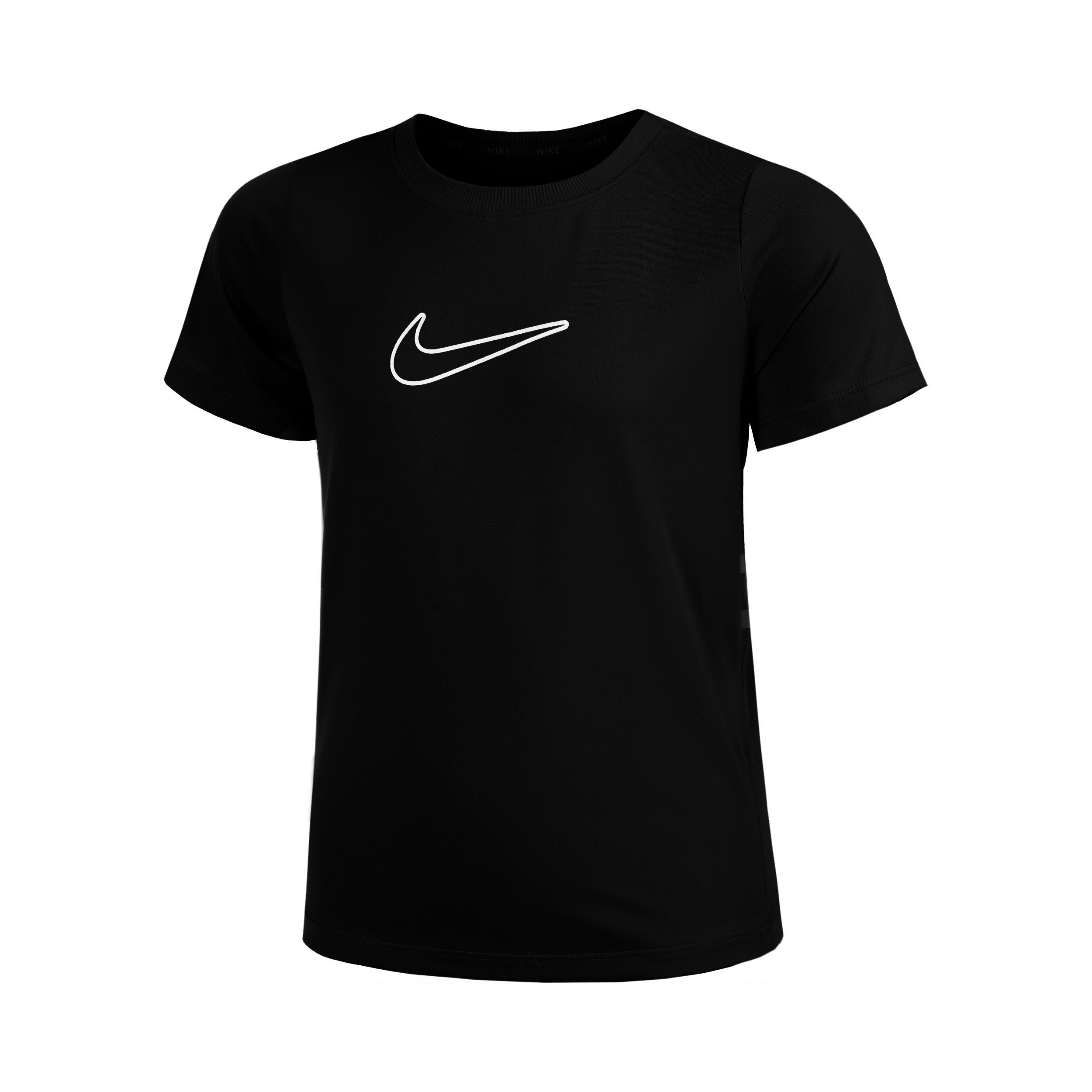 Nike Dri-Fit One STD Camiseta De Manga Corta Chicas-Negro