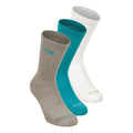 Everyday Plus Cushioned Calcetines de deporte Pack de 3 Unisex - gris, turquesa
