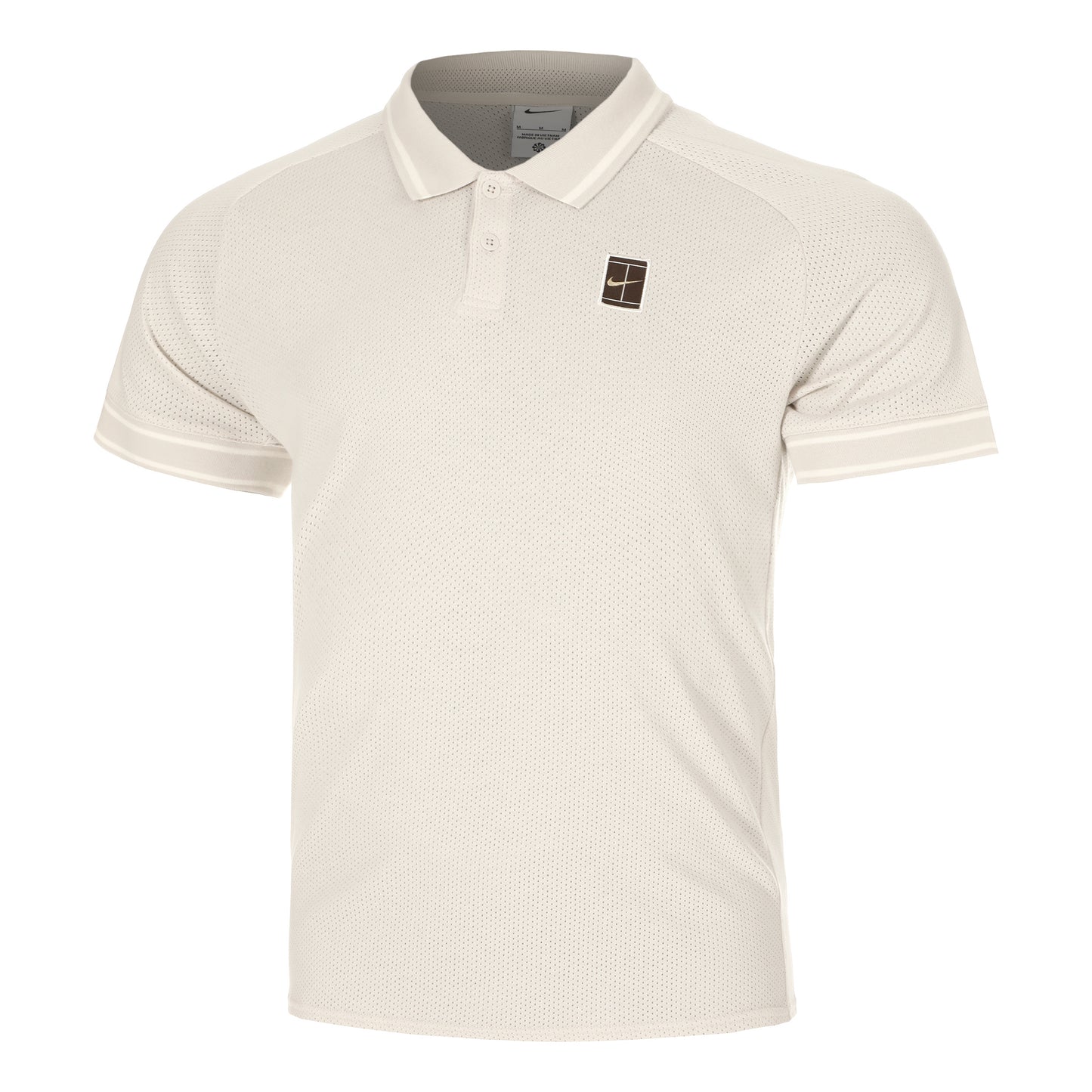 Nike Court Heritage Polo Hombres-Crema