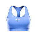 Swoosh Medium Sujetador deportivo Mujeres - azul claro, blanco