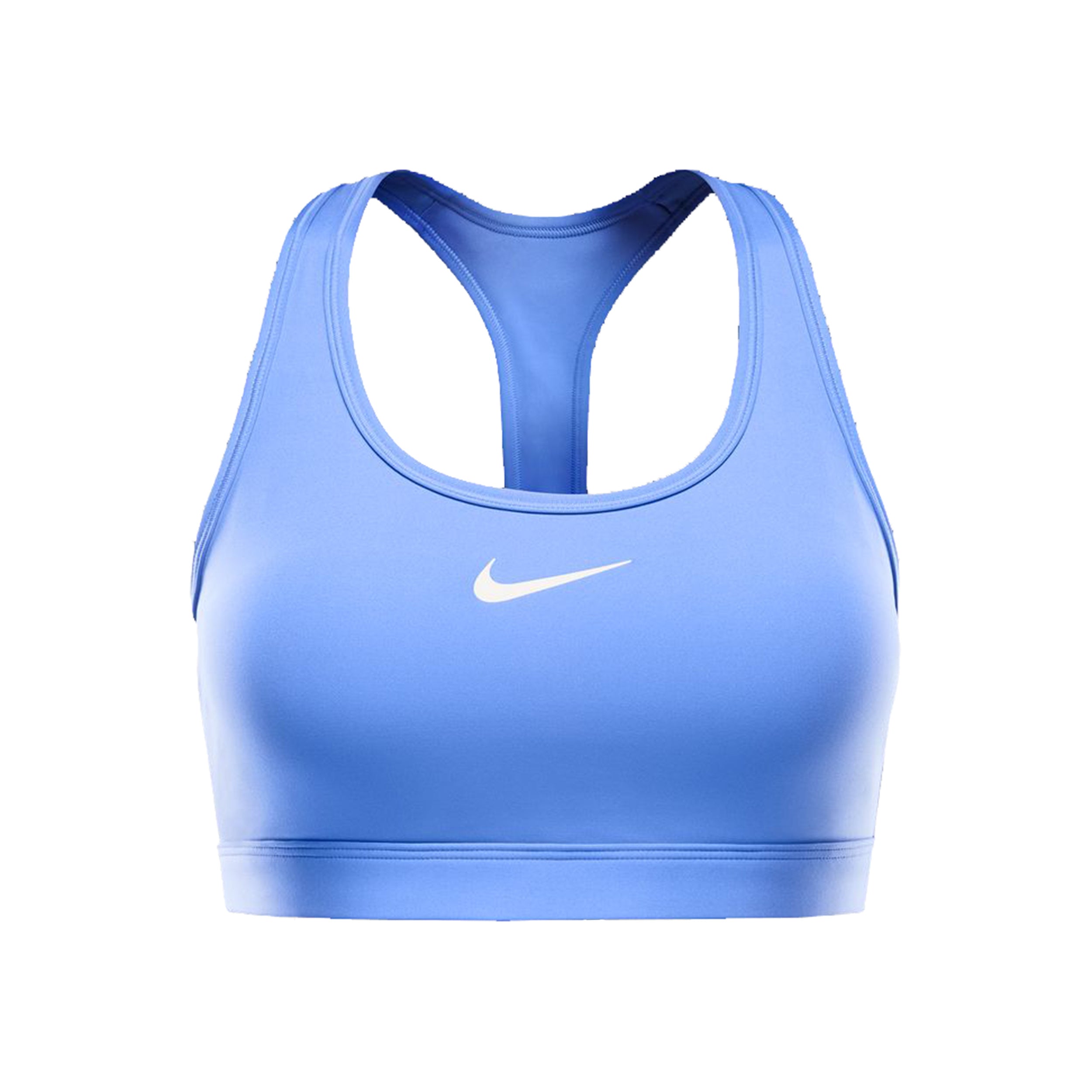 Nike Swoosh Medium Sujetador deportivo Mujeres - azul claro, blanco