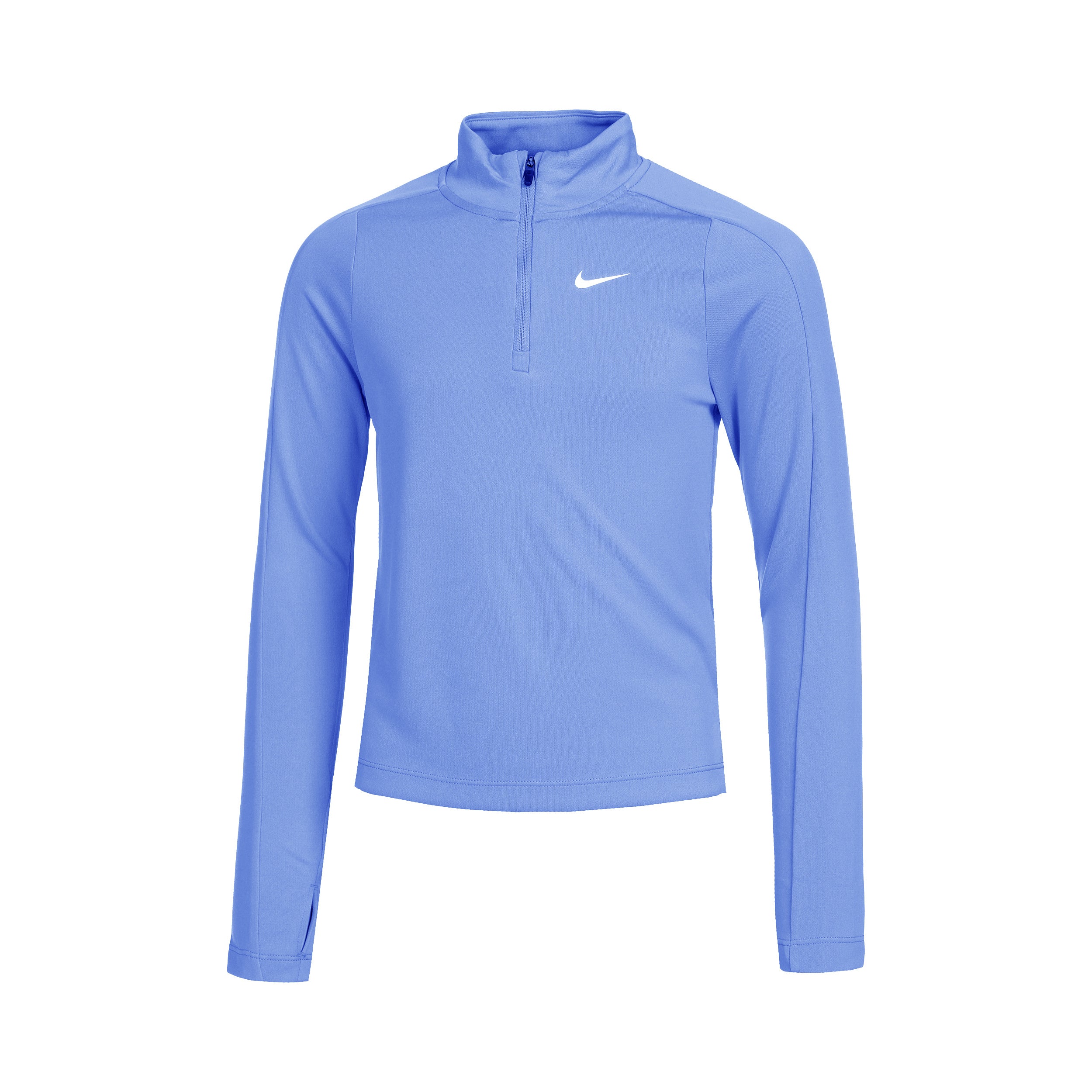 Nike Dri-Fit Camiseta De Manga Larga Chicas-Azul Claro,Blanco