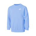 Sportswear Club Fleece Oversized Crew Sudadera Chicas - azul claro, blanco