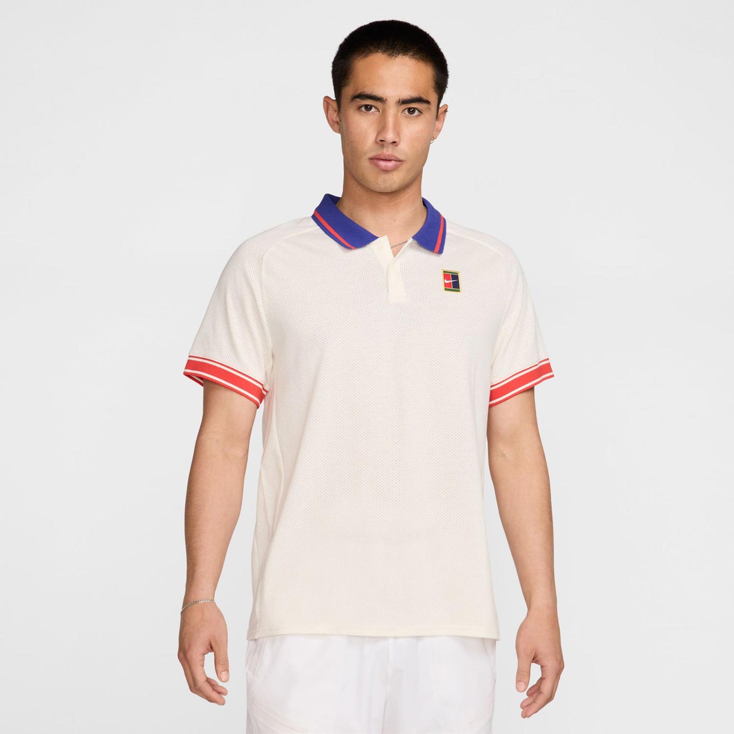 Nike Court Heritage Polo Hombres - beige,
