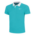 Court Dri-Fit Advantage Slam Polo Hombres-Turquesa,Blanco