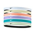 Nike Flex Classic Cinta Para El Pelo Pack De 6-Lila,Blanco