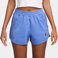 Court Heritage Fleece Mid Rise Shorts Mujeres-Azul