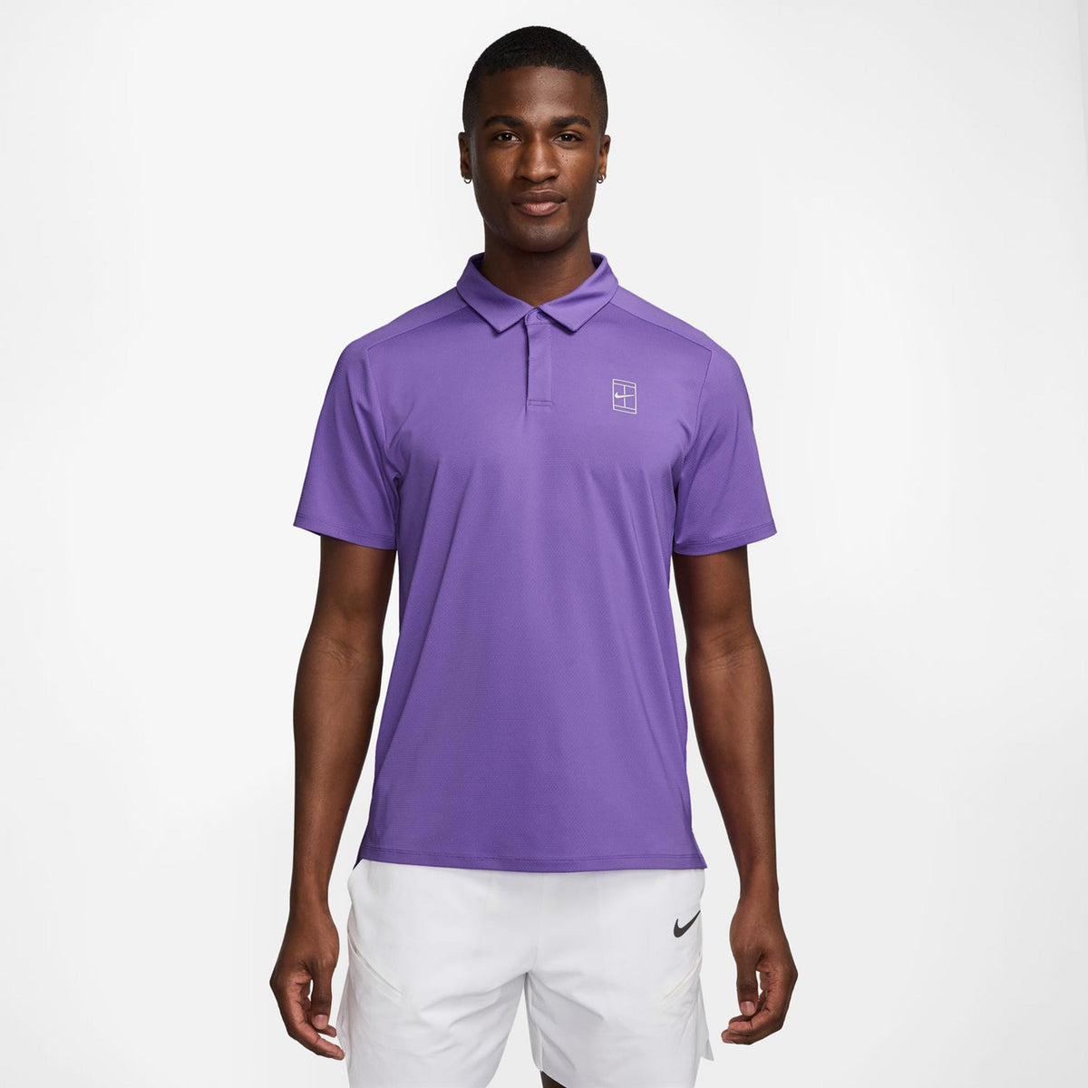 Nike Court Dri-Fit Advantage Polo Hombres-Lila