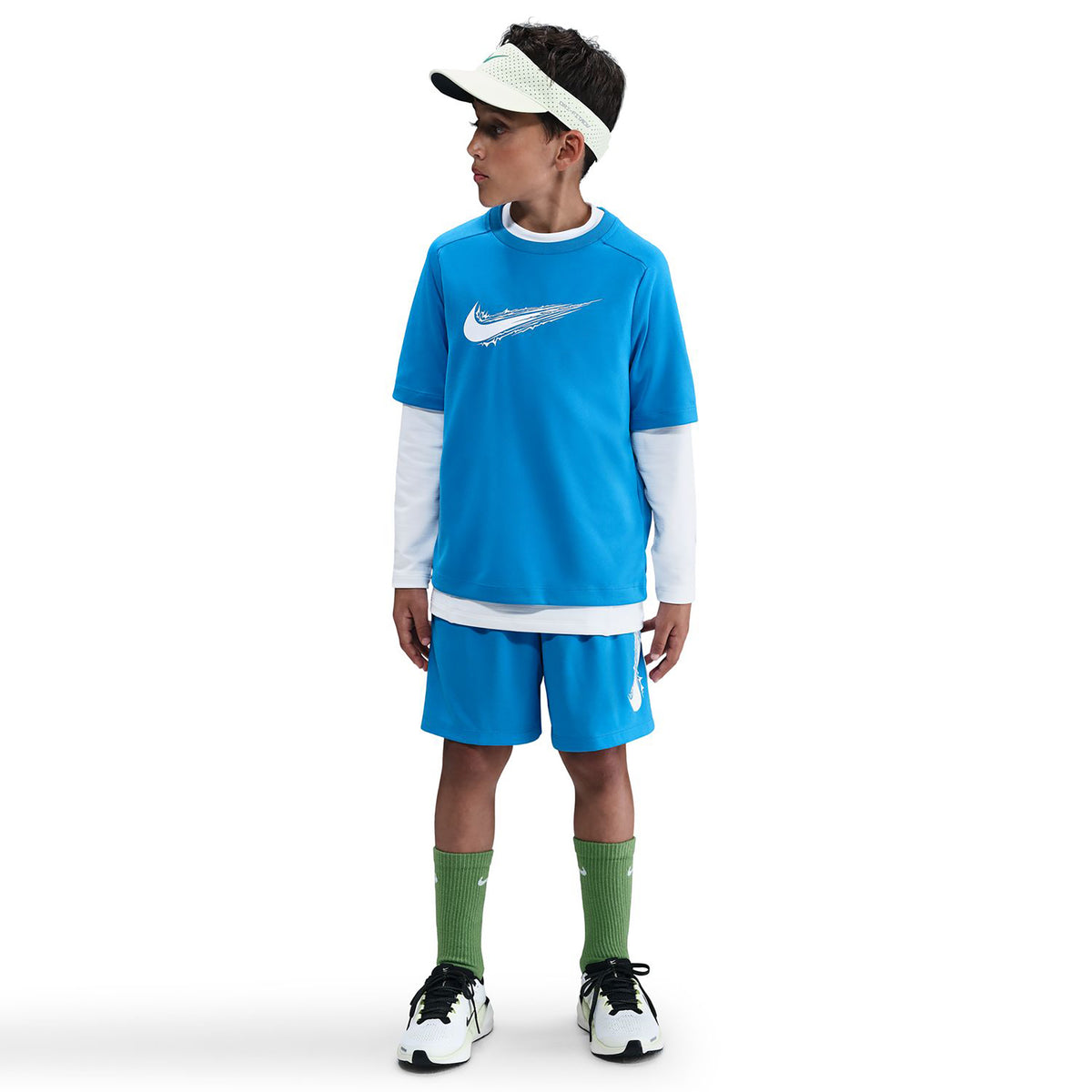 Nike Dri-Fit Multi Camiseta De Manga Corta Niños-Azul