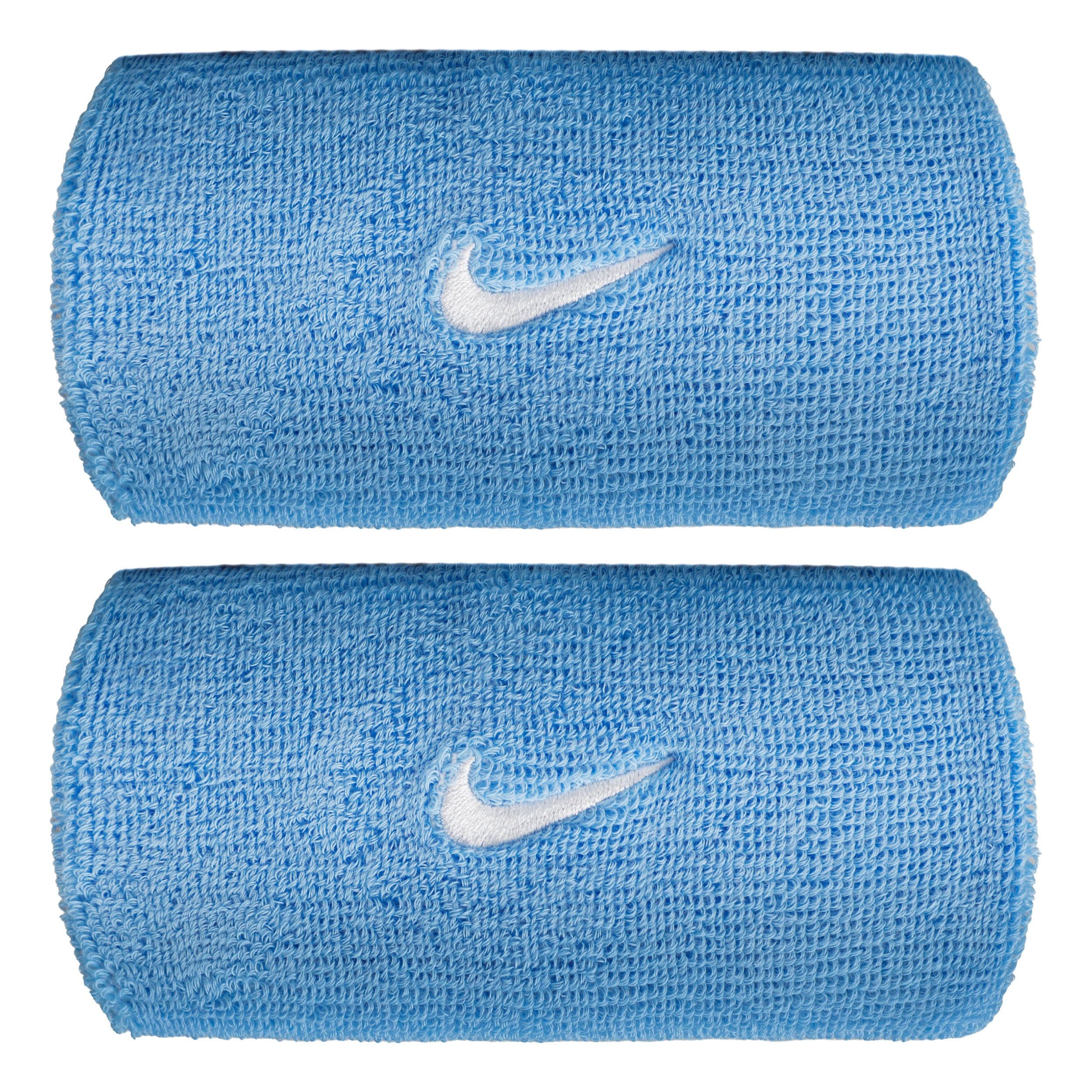 Nike Swoosh Classic Doublewide Cinta para sudor largo - azul, blanco