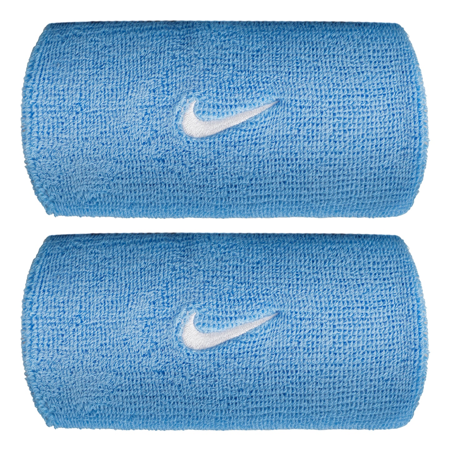 Nike Swoosh Classic Doublewide Cinta para sudor largo - azul, blanco