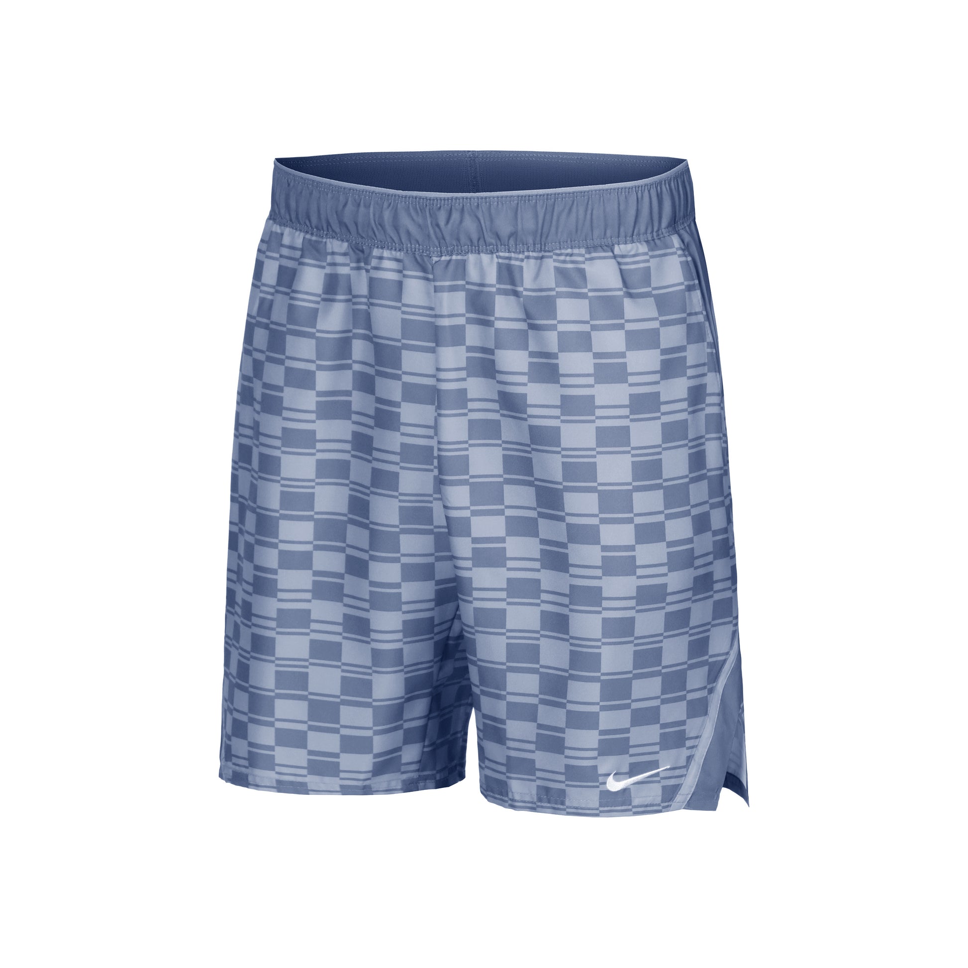 Nike Court Victory Dri-Fit High Rise 9in All Over Print Shorts Hombres - gris, blanco