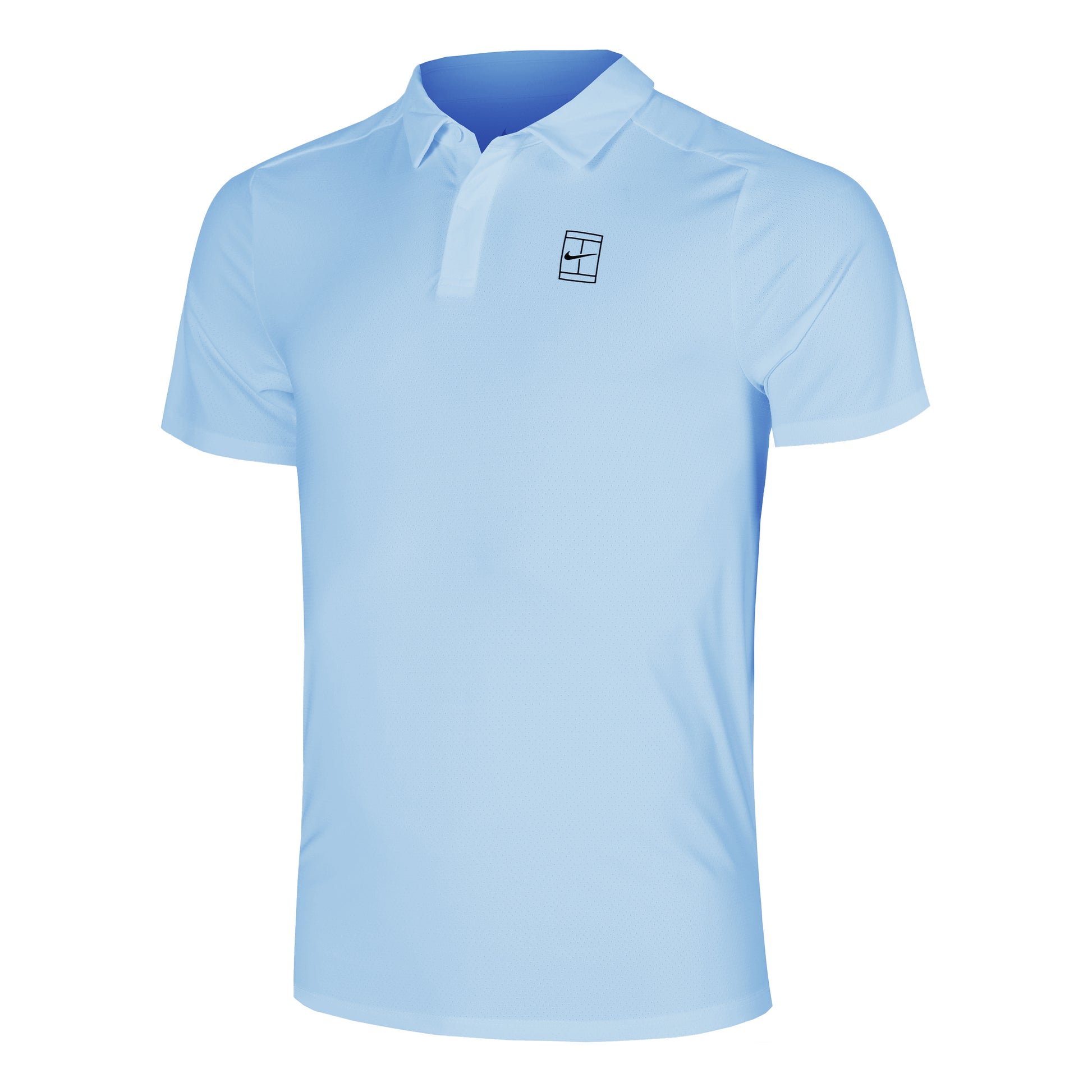 Nike Court Dri-FIT Advantage Polo Hombres - azul claro,