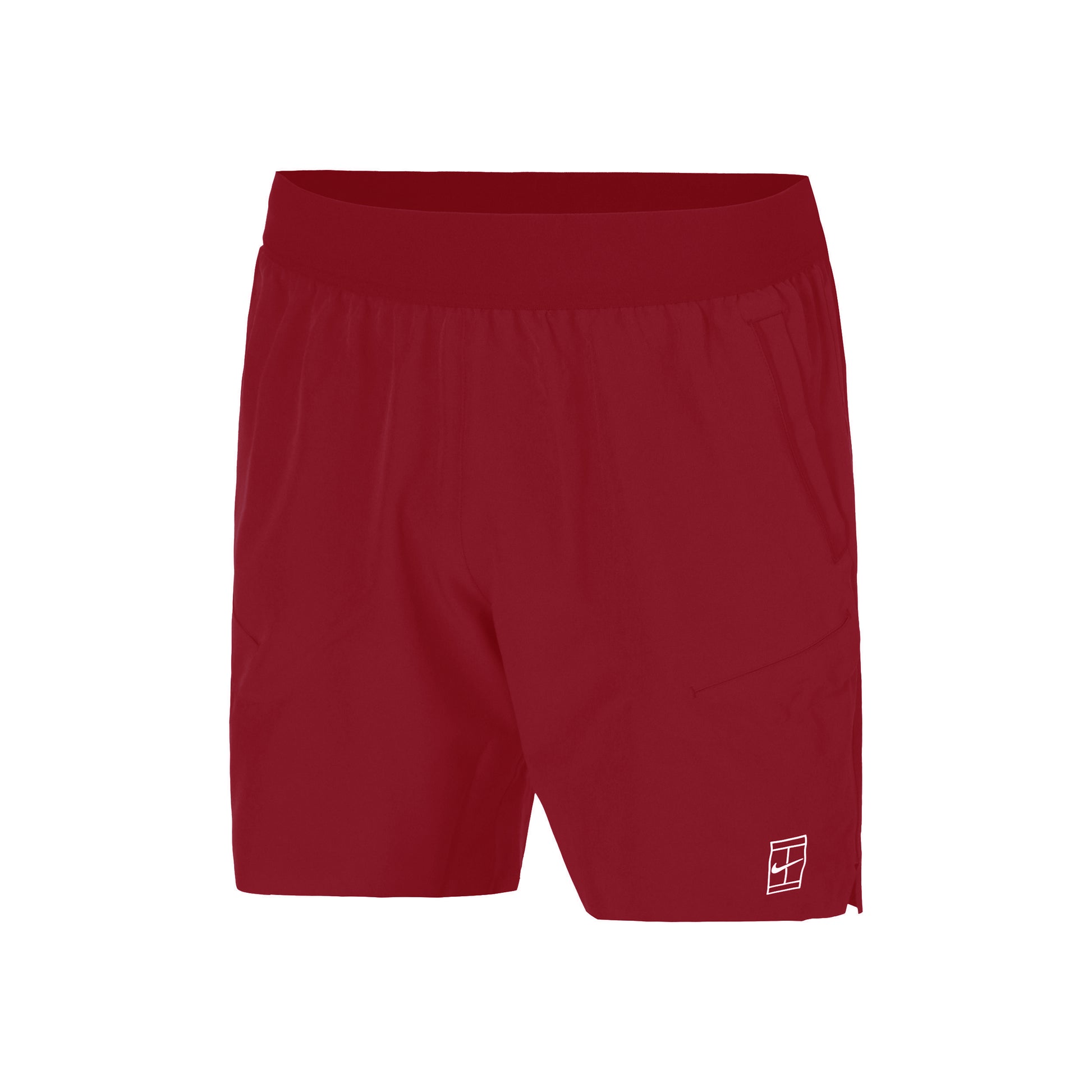 Nike Court Dri-FIT Advantage 6in Shorts Hombres - rojo, blanco