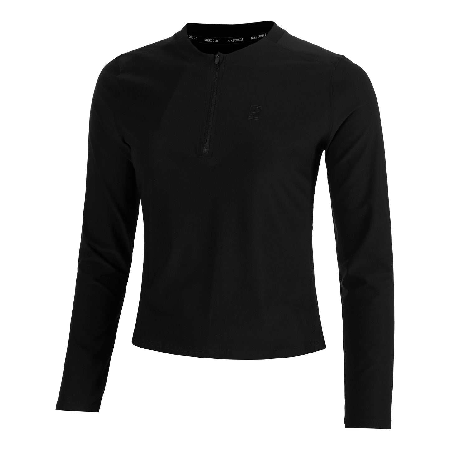 Nike Court Dri-Fit Advantage Camiseta De Manga Larga Mujeres-Negro,Negro