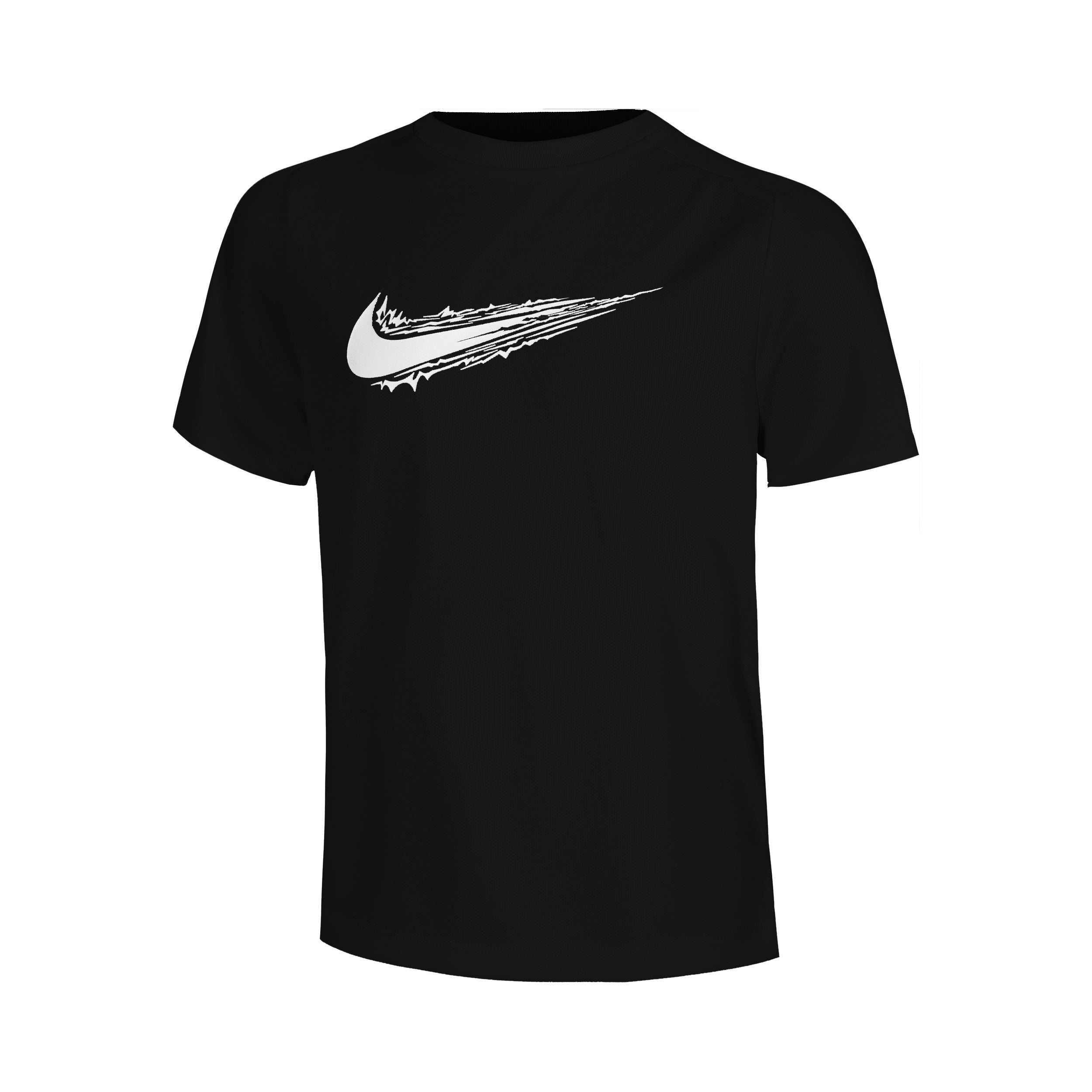 Nike Dri-Fit Multi Camiseta De Manga Corta Niños-Negro,Blanco