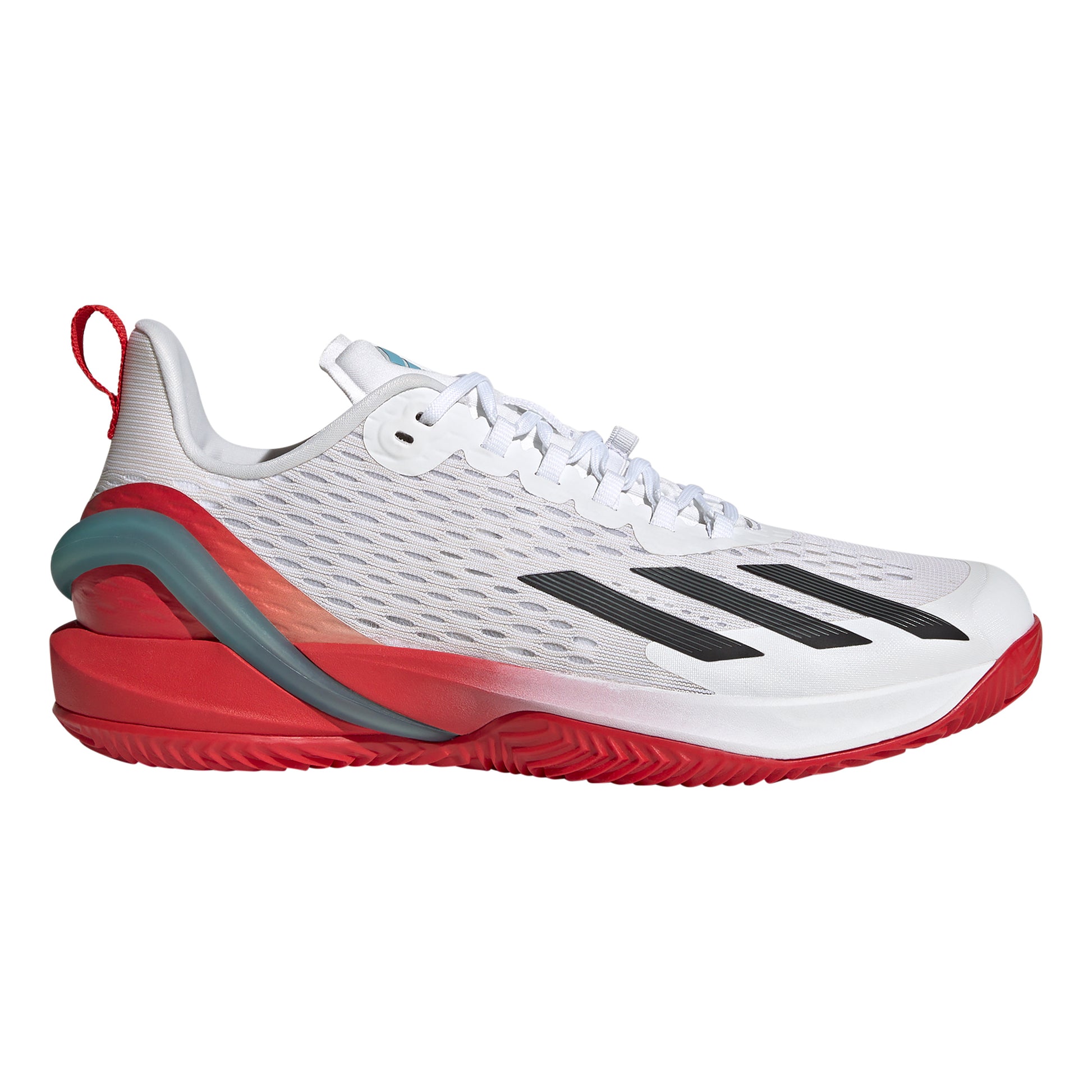 adidas Adizero Cybersonic Zapatilla tierra batida Hombres - blanco, naranja