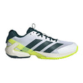 adizero Ubersonic 5 Zapatilla tierra batida Hombres - blanco, verde oscuro