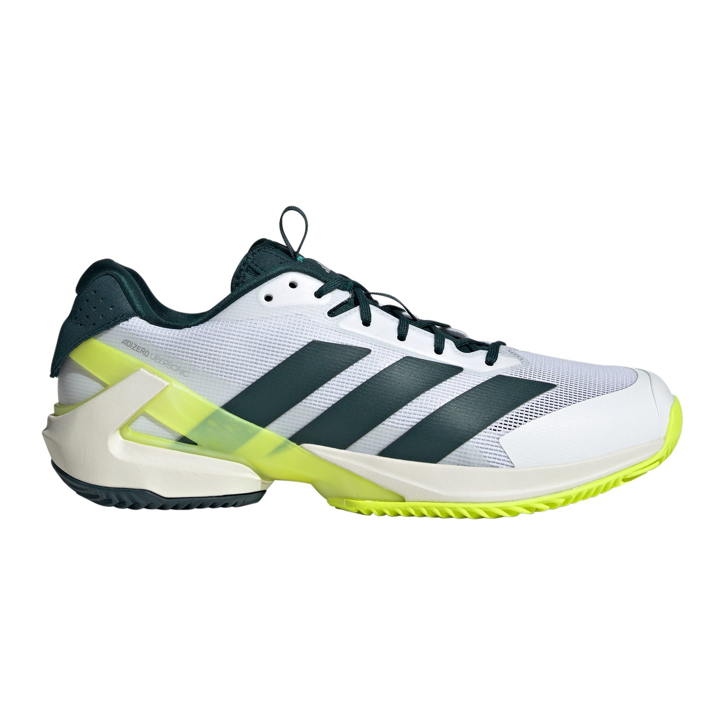 adidas adizero Ubersonic 5 Zapatilla tierra batida Hombres - blanco, verde oscuro