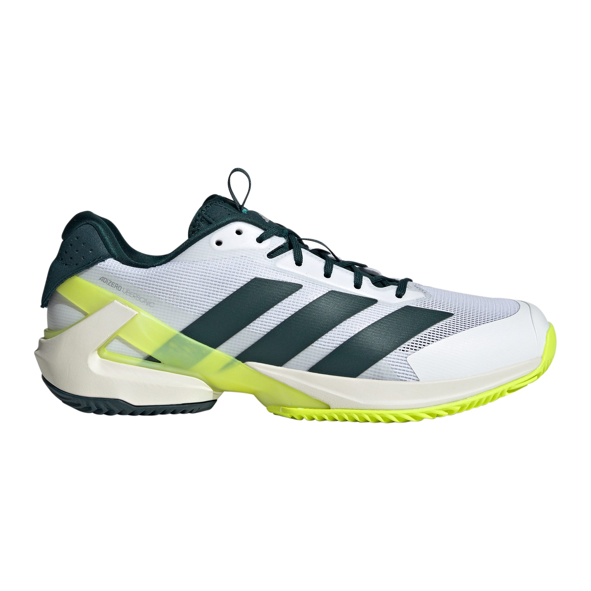 adidas adizero Ubersonic 5 Zapatilla tierra batida Hombres - blanco, verde oscuro