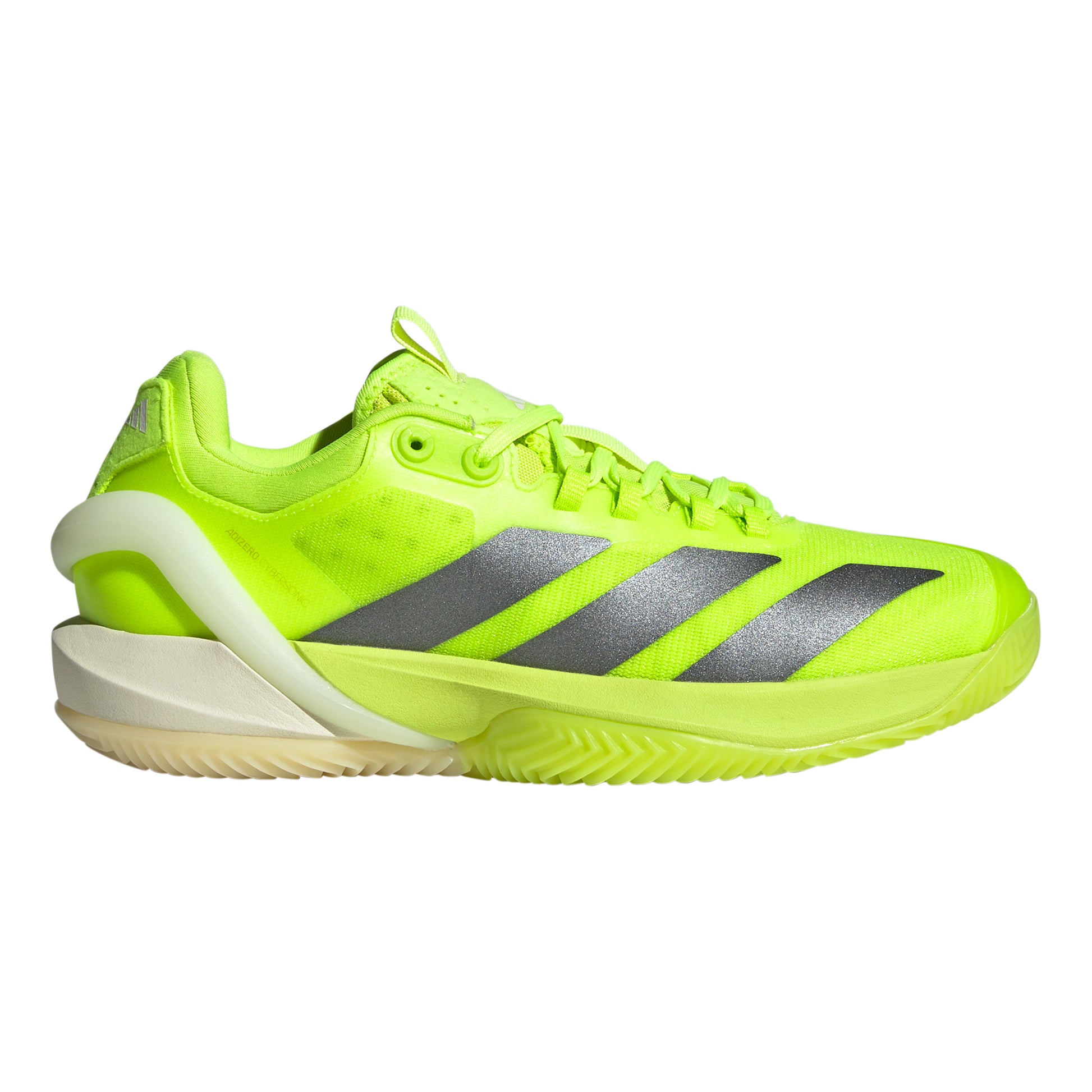 adidas adizero Cybersonic Zapatilla tierra batida Mujeres - lima, plateado
