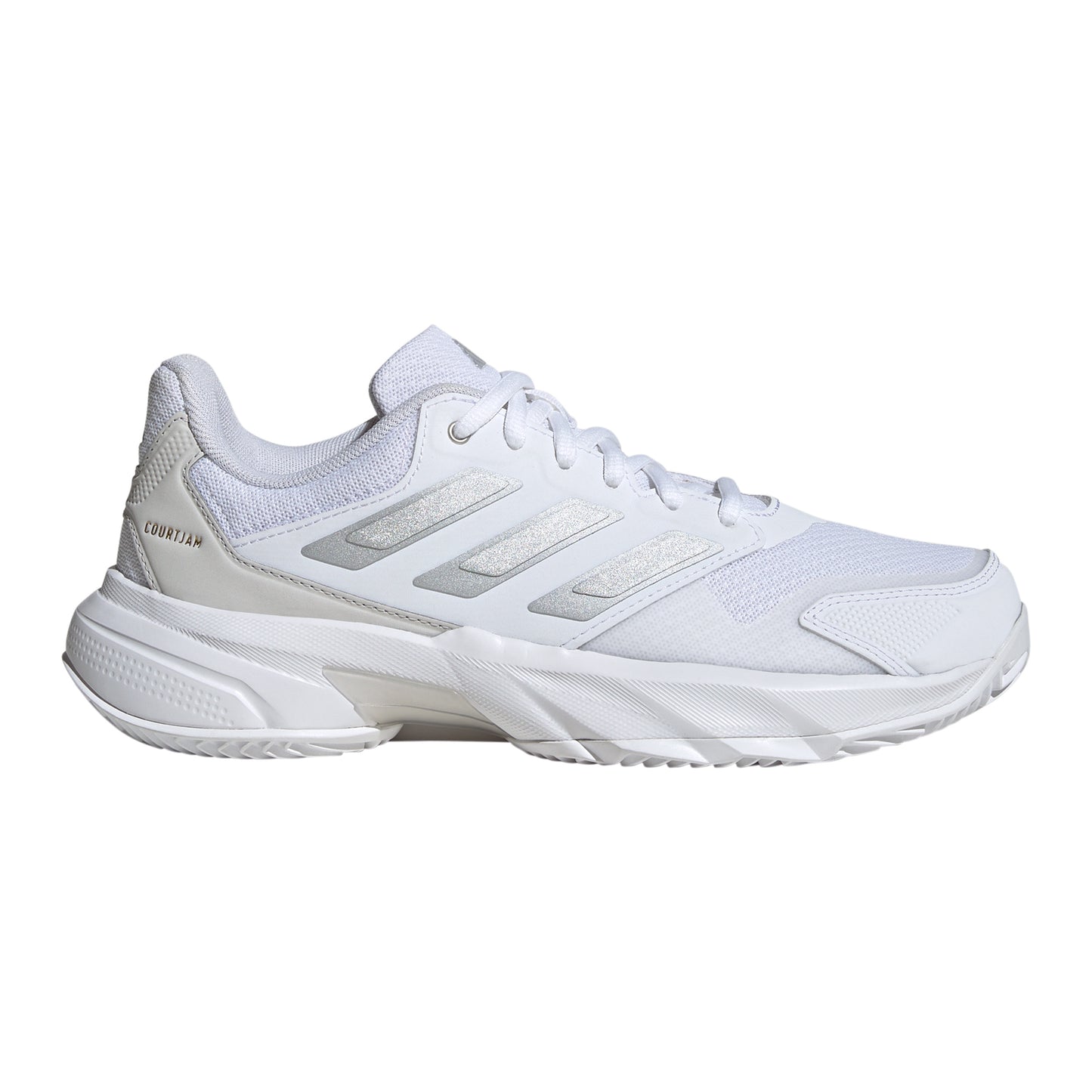 adidas CourtJam Control 3 Zapatilla tierra batida Mujeres - blanco, plateado