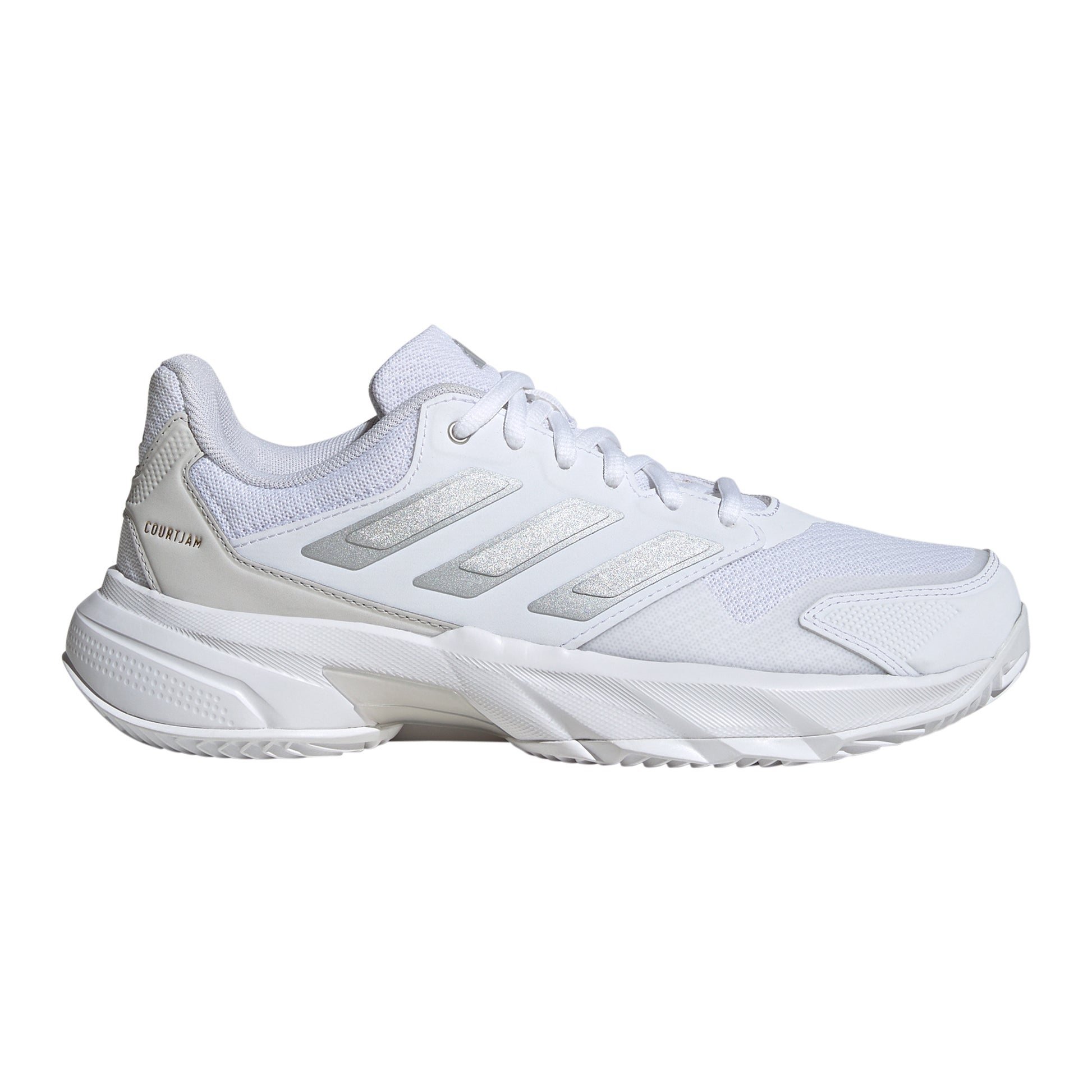 adidas CourtJam Control 3 Zapatilla tierra batida Mujeres - blanco, plateado