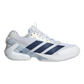 adizero Ubersonic 5 Zapatilla tierra batida Mujeres - blanco, azul oscuro