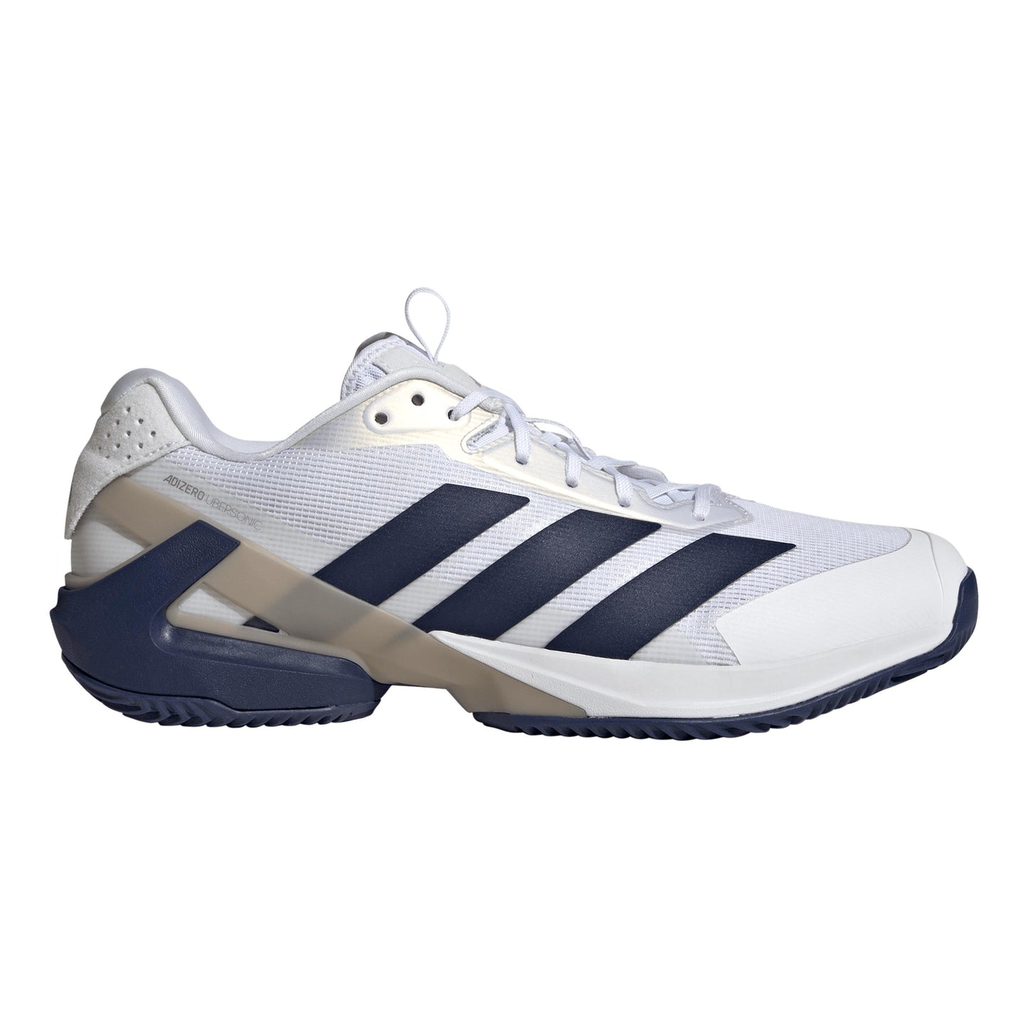 adidas adizero Ubersonic 5 Zapatilla tierra batida Hombres - blanco, azul oscuro