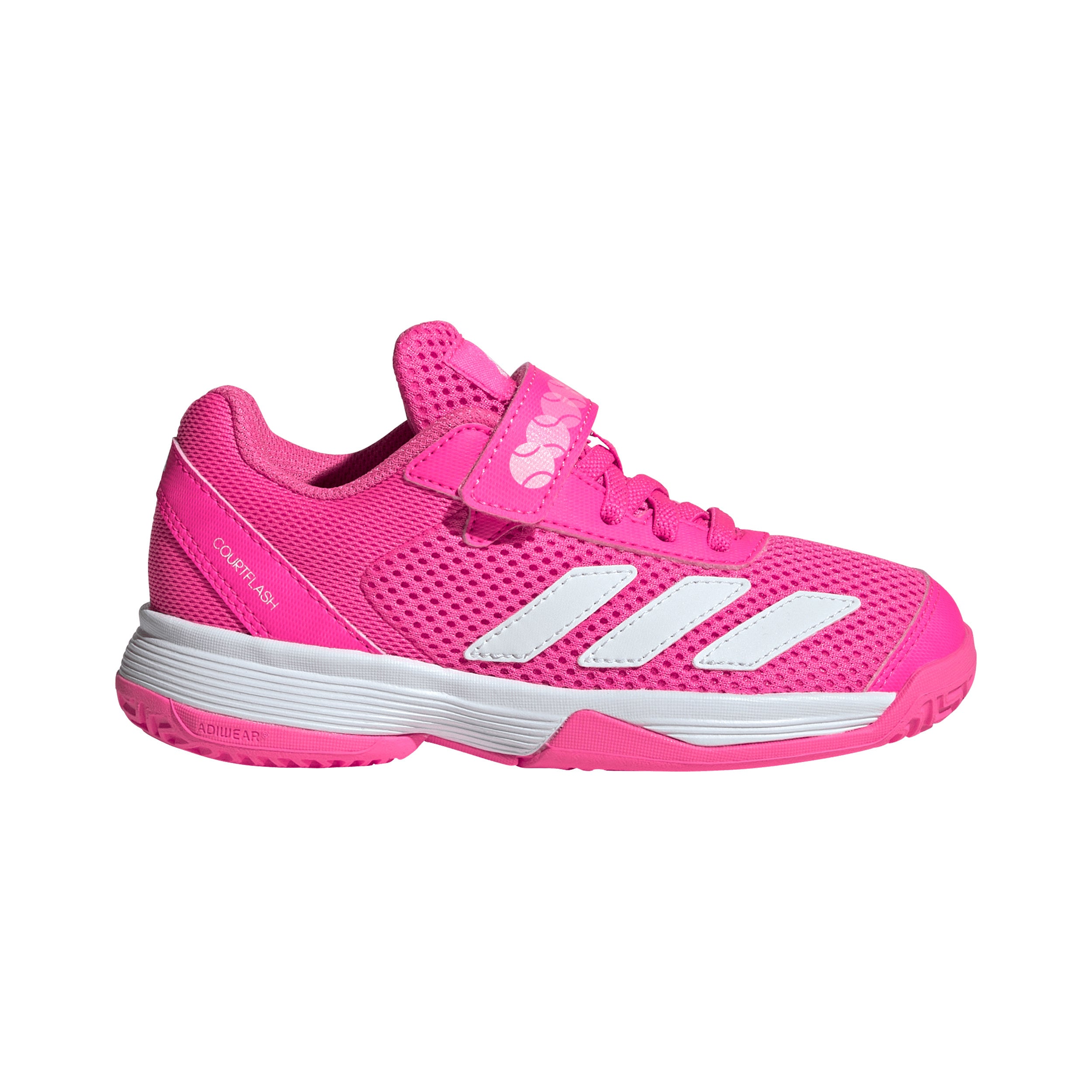 adidas Courtflash CF Zapatilla tierra batida Niños - rosa, blanco