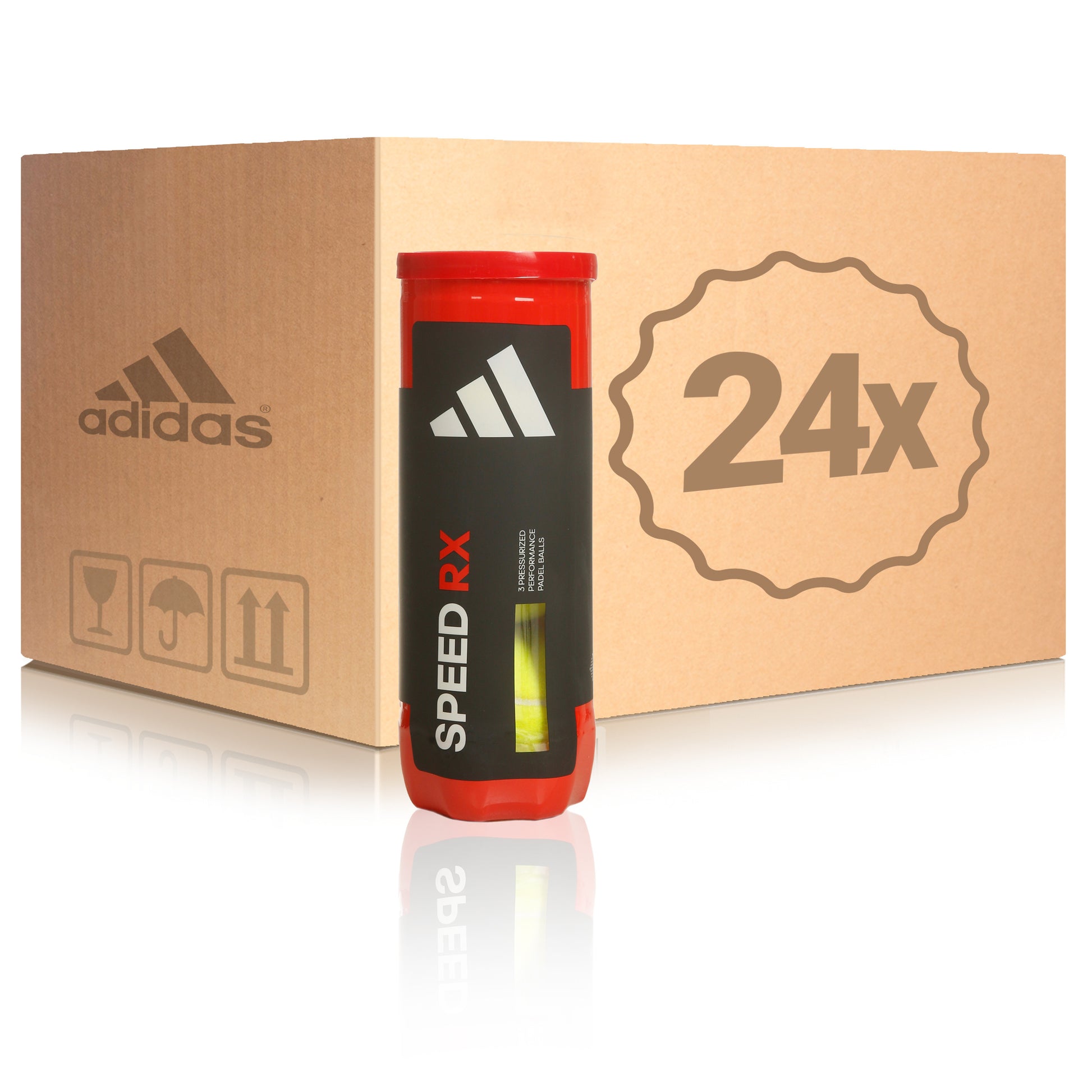 24 botes de 3 pelotas Speed RX En caja