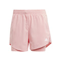MIN 2in1 Shorts Mujeres - rosa, blanco