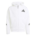 Z.N.E. Sudadera con cremallera Hombres - blanco