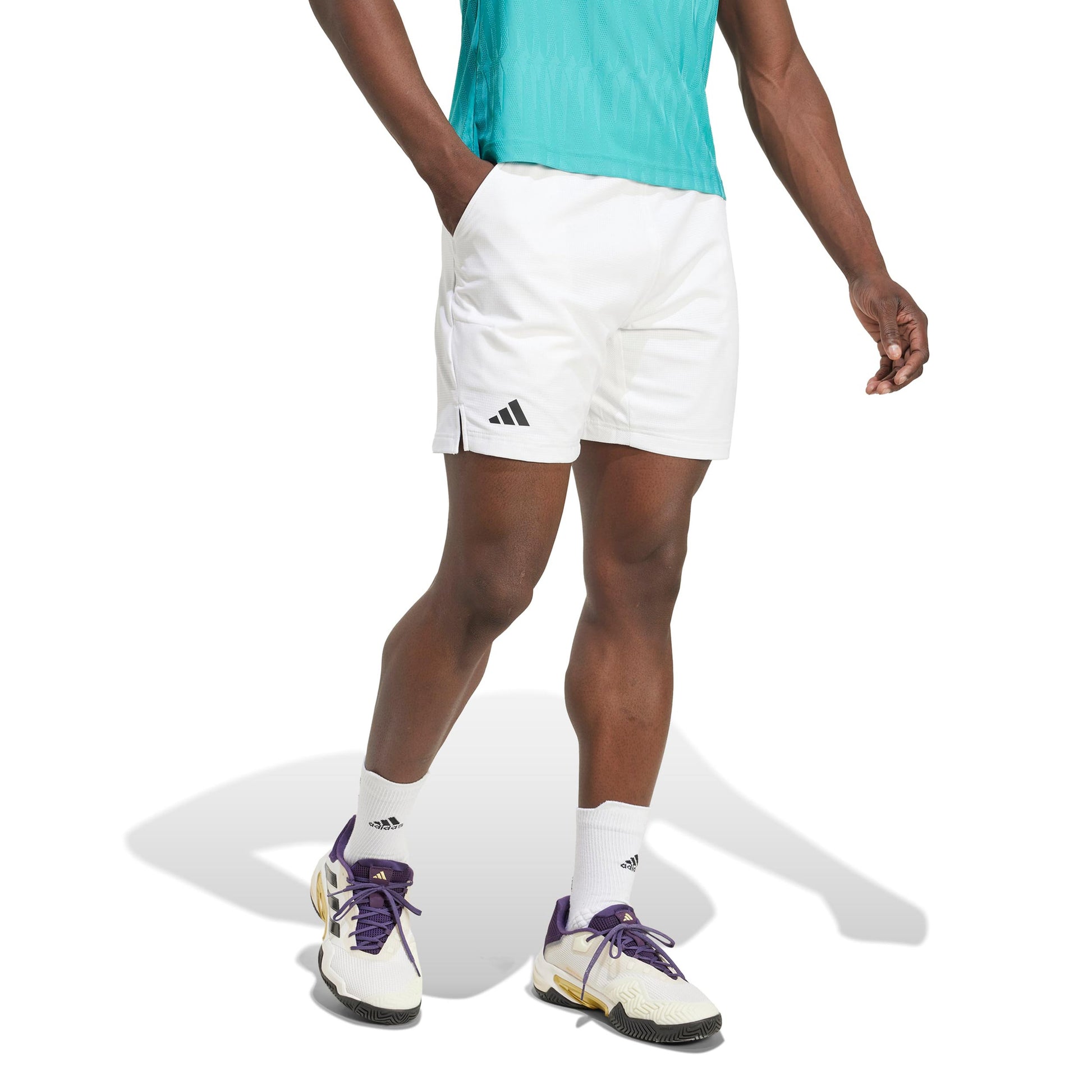 adidas Ergo 7Inch Shorts Hombres - blanco