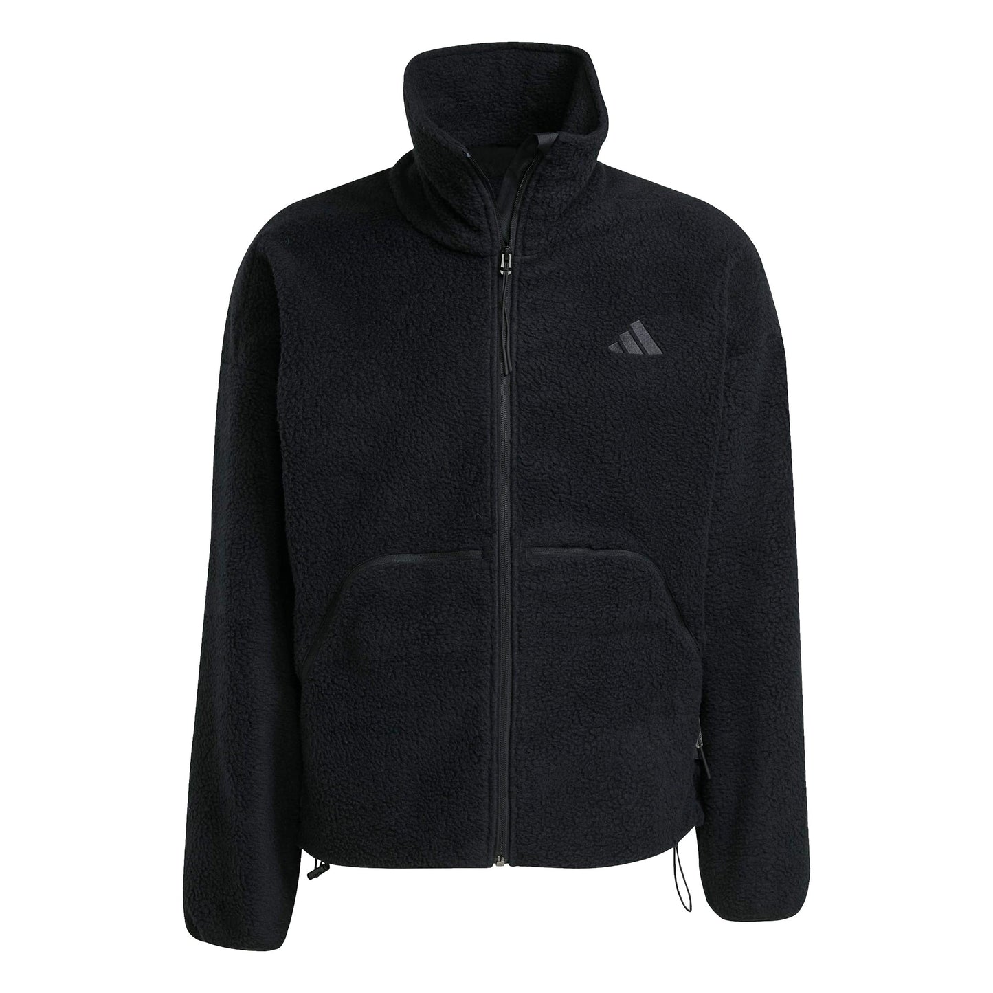 adidas Fleece Full-Zip Chaqueta de entrenamiento Hombres-negro