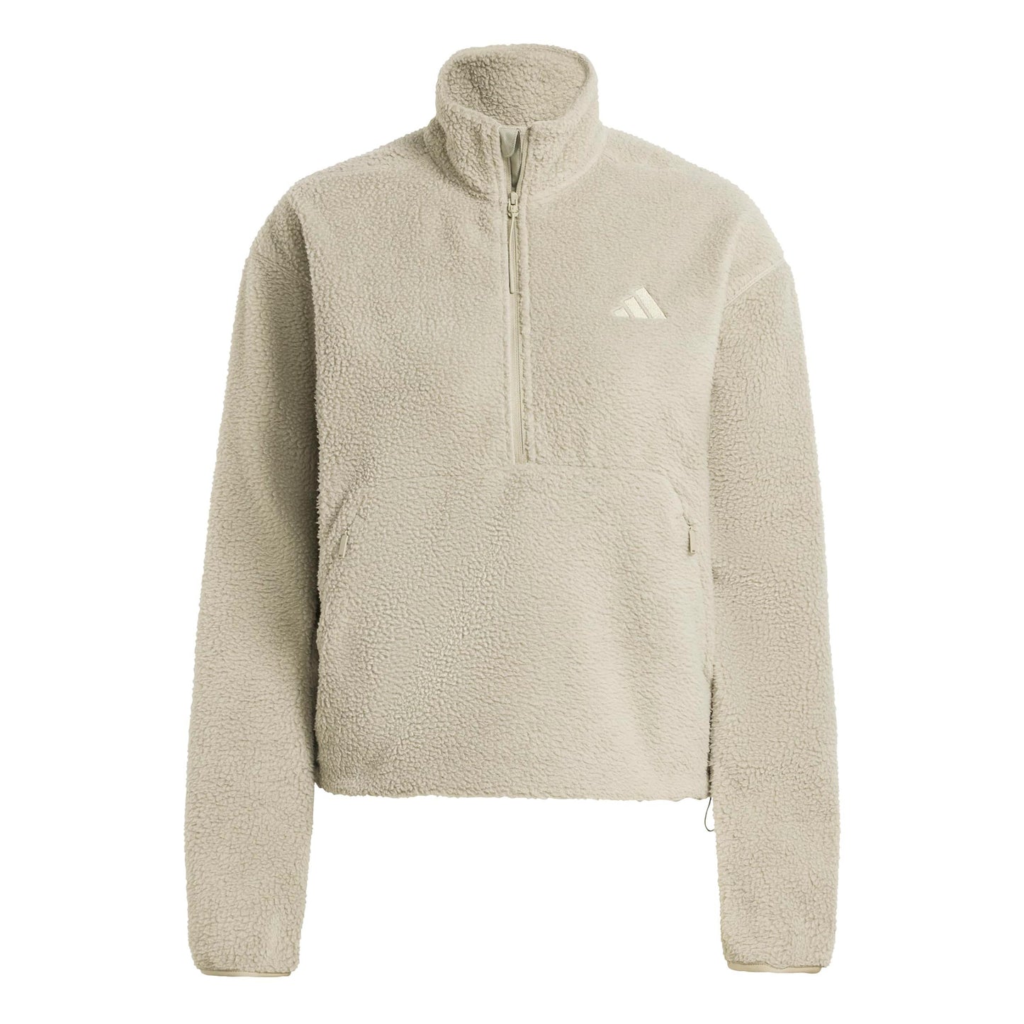 adidas Fleece Half-Zip Sudadera Mujeres-beige