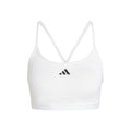 Aeroreact Training 3Stripes Sujetador deportivo Mujeres - blanco