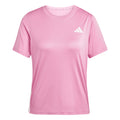 Train Essentials 3 Stripes Workout Camiseta de manga corta Mujeres - rosa, blanco