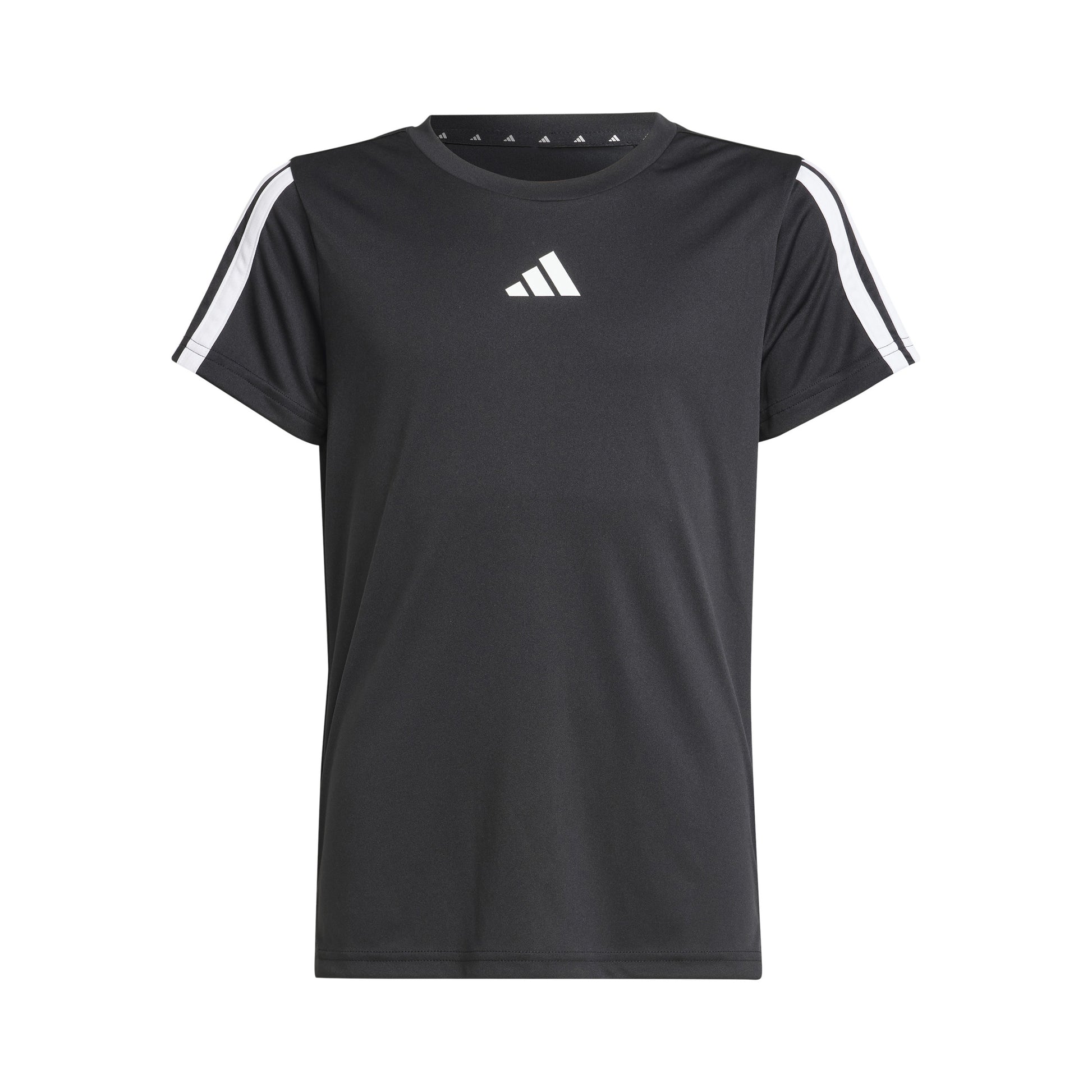 adidas Training Essentials 3 Stripes Camiseta de manga corta Niños - negro, blanco
