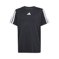 Training Essentials 3 Stripes Camiseta De Manga Corta Niños-Negro,Blanco