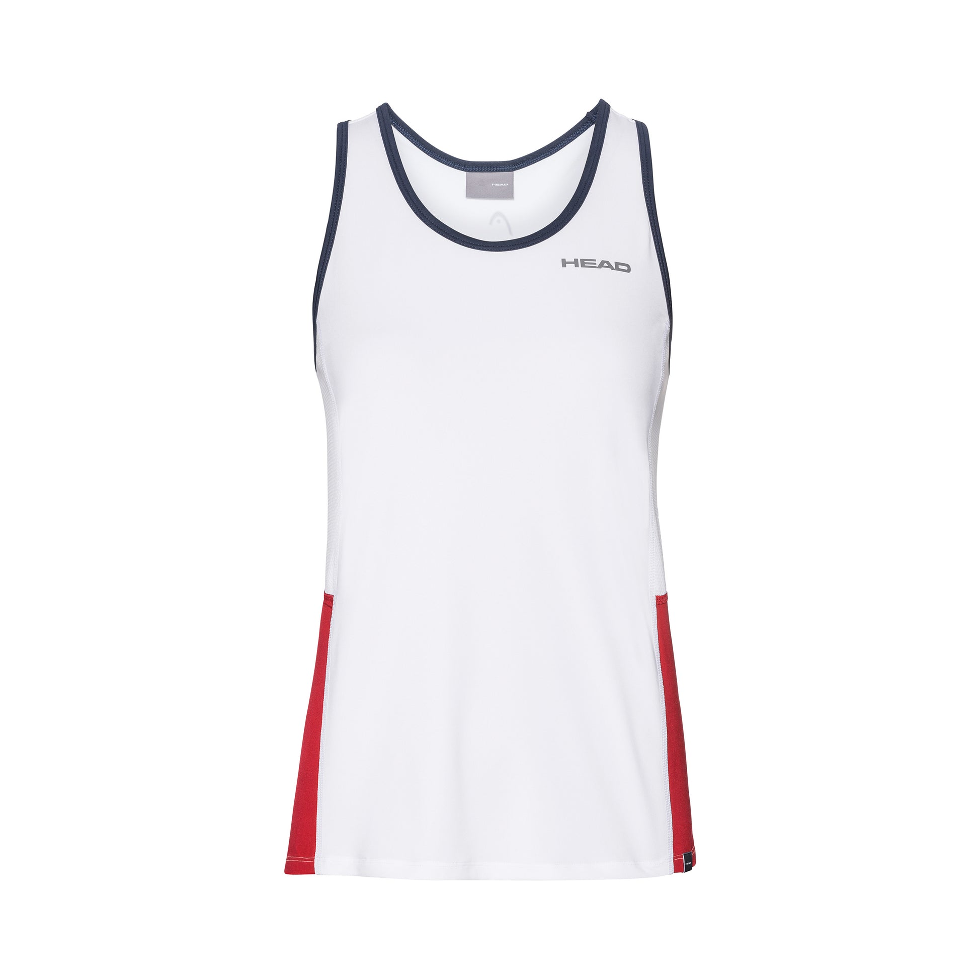 HEAD Club Camiseta de tirantes Chicas - blanco, rojo