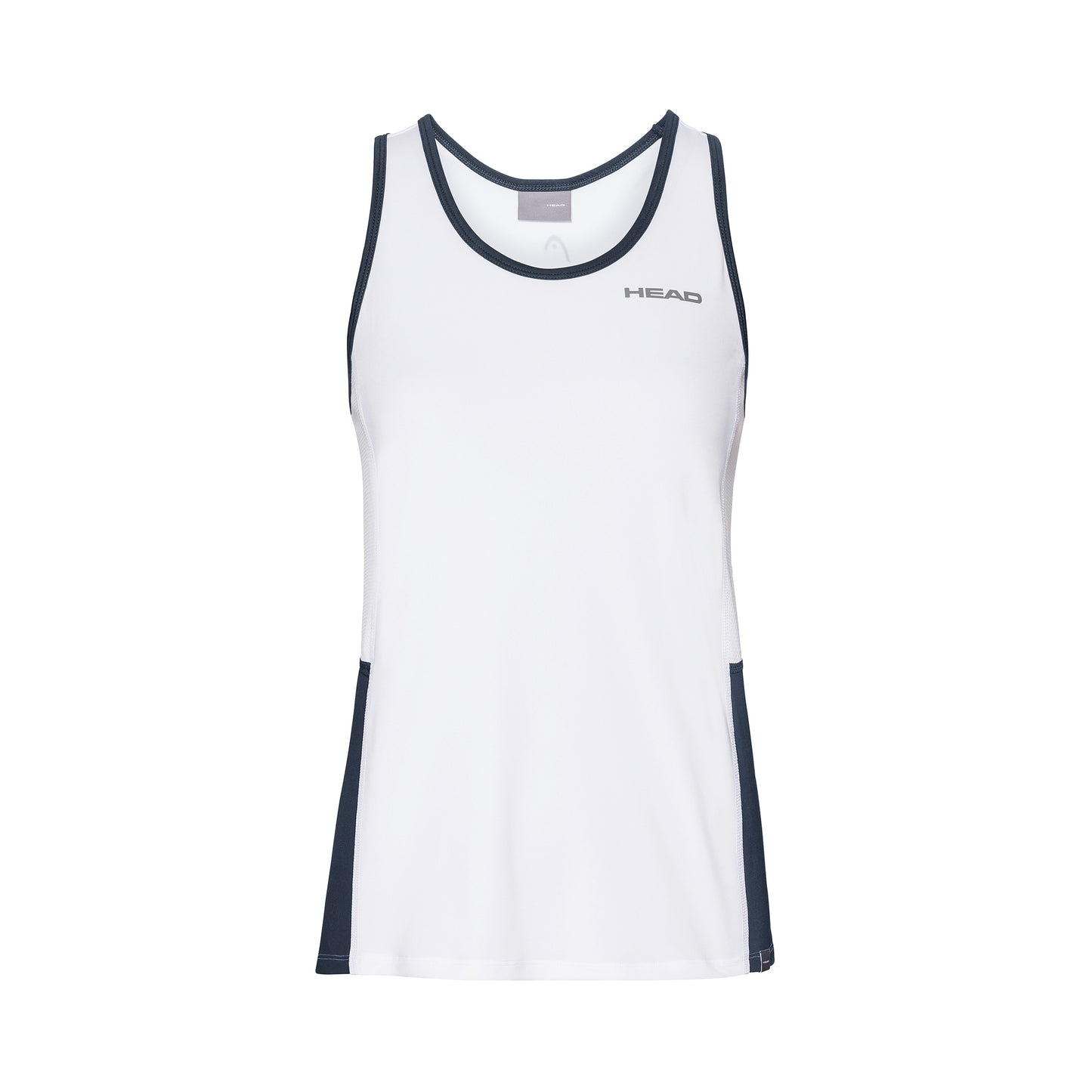HEAD Club Camiseta de tirantes Chicas - blanco, azul oscuro