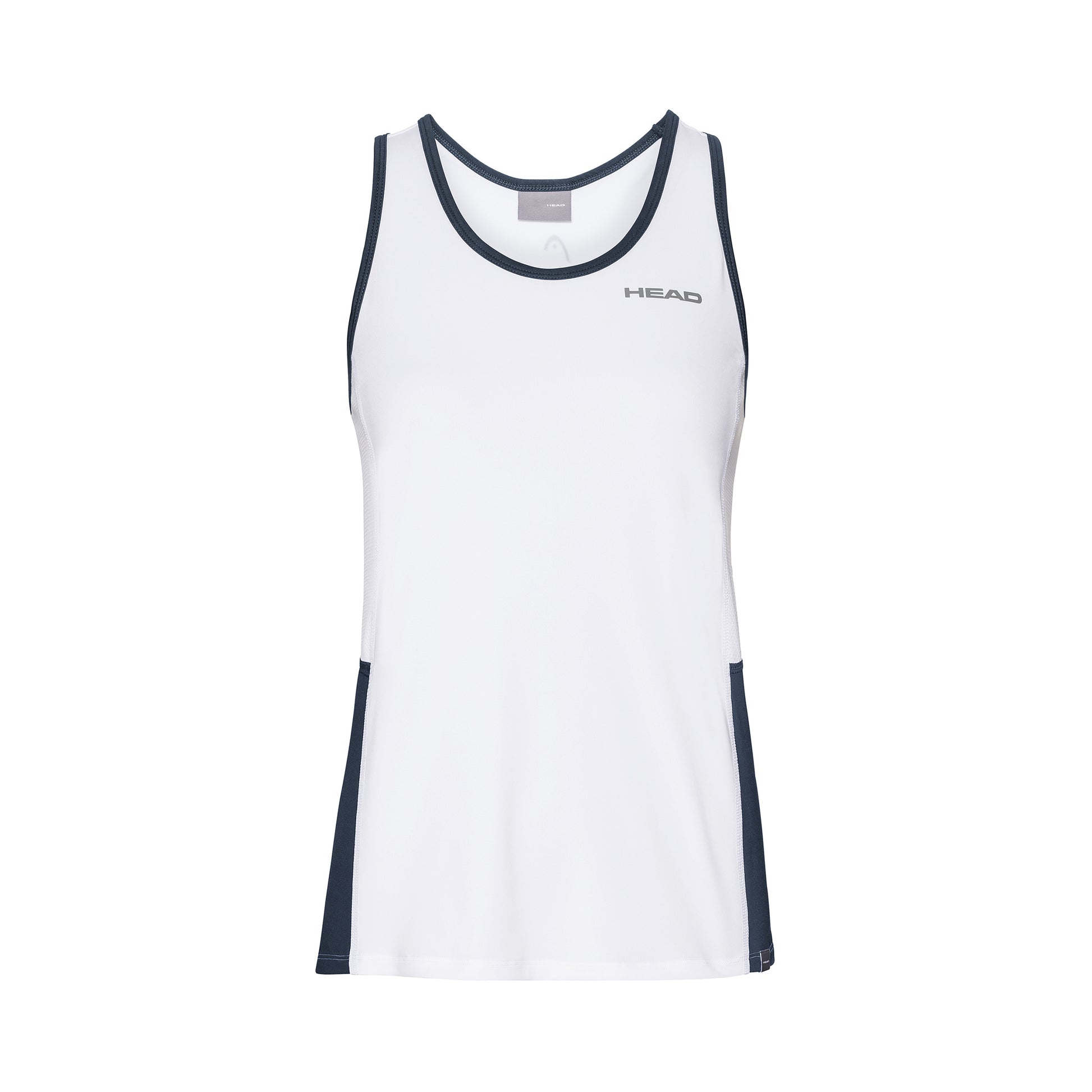 HEAD Club Camiseta de tirantes Chicas - blanco, azul oscuro