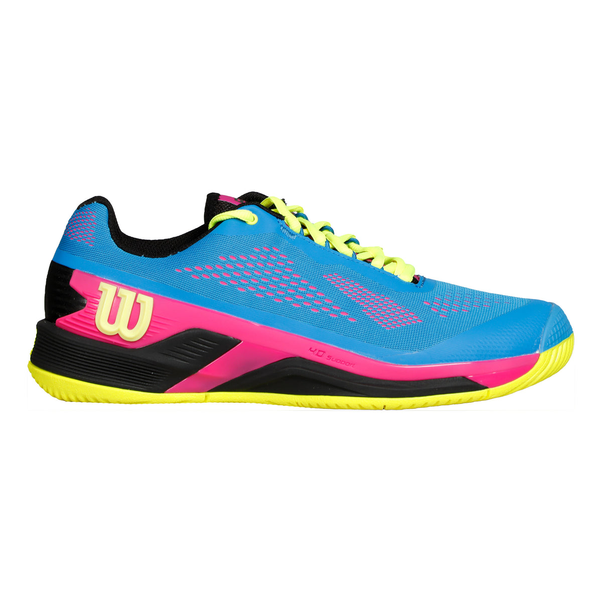 Wilson Rush Pro 4.0 Zapatilla Todas Las Superficies Hombres-Azul,Multicolor